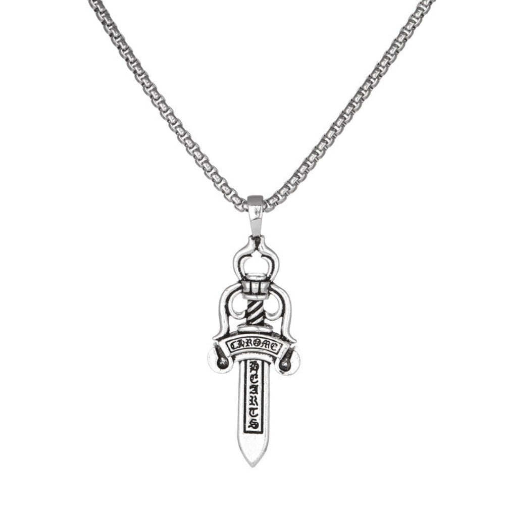 Mens Warrior Sword Necklace