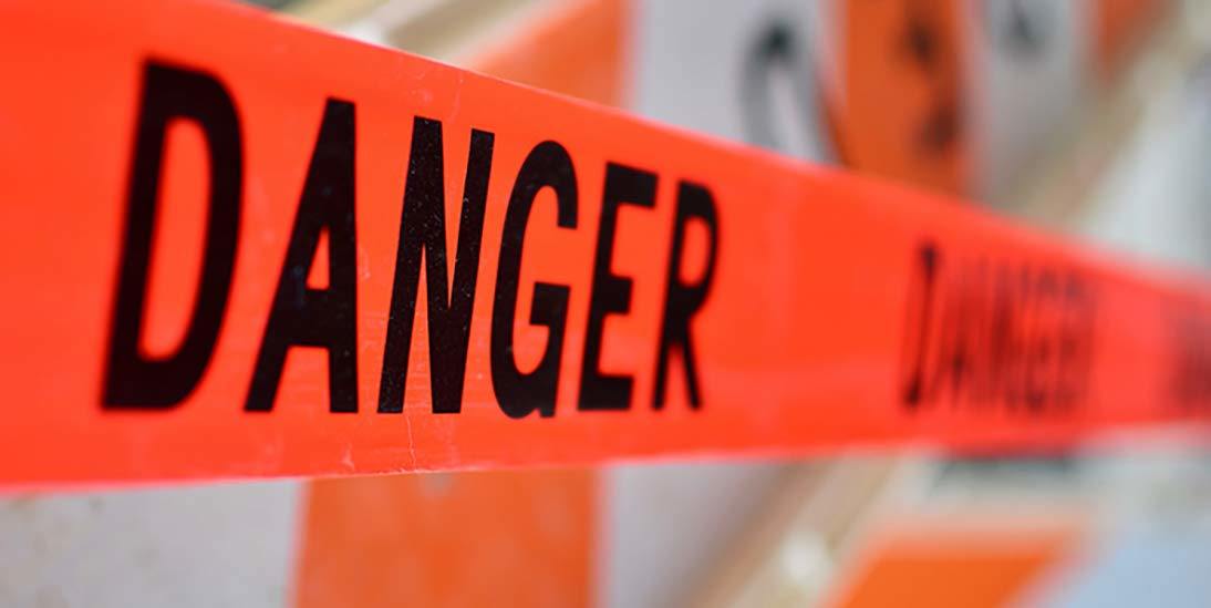 1 Rolls of Barricade Tape 3'; Red and Black Danger Tape Roll 1000 Feet; Danger Tape 3 Mil; Polyethylene Warning Tape; Bright Construction Tape to Mark