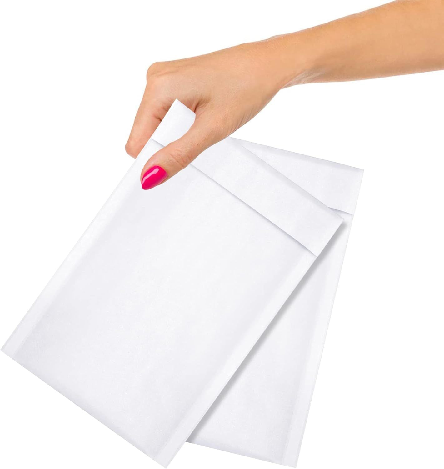 Pack of 50 White Kraft Bubble Padded Envelopes 4 x 7 Bubble Mailers. Self Seal Envelopes. White Cushion Envelopes 4 x 7 for Mailing Packing Packaging. Bulk Shipping Bags. Wholesale Price