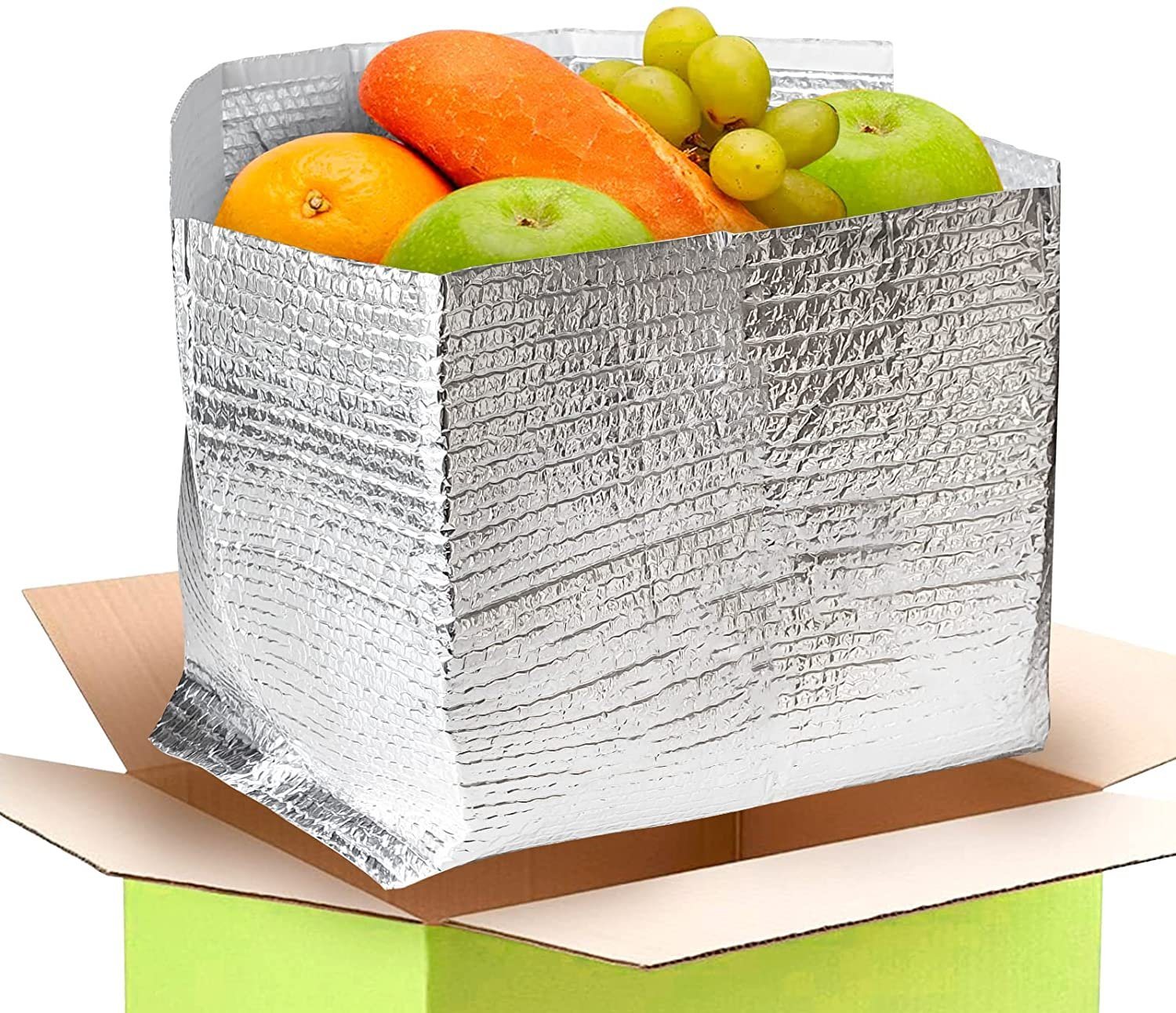 Insulated Box Liners 8 x 8 x 8. Pack of 10 Insulated Shipping Boxes for Frozen Food. 8x8x8 Cold Shipping Boxes. Leakproof Lightweight Insulated Shippi