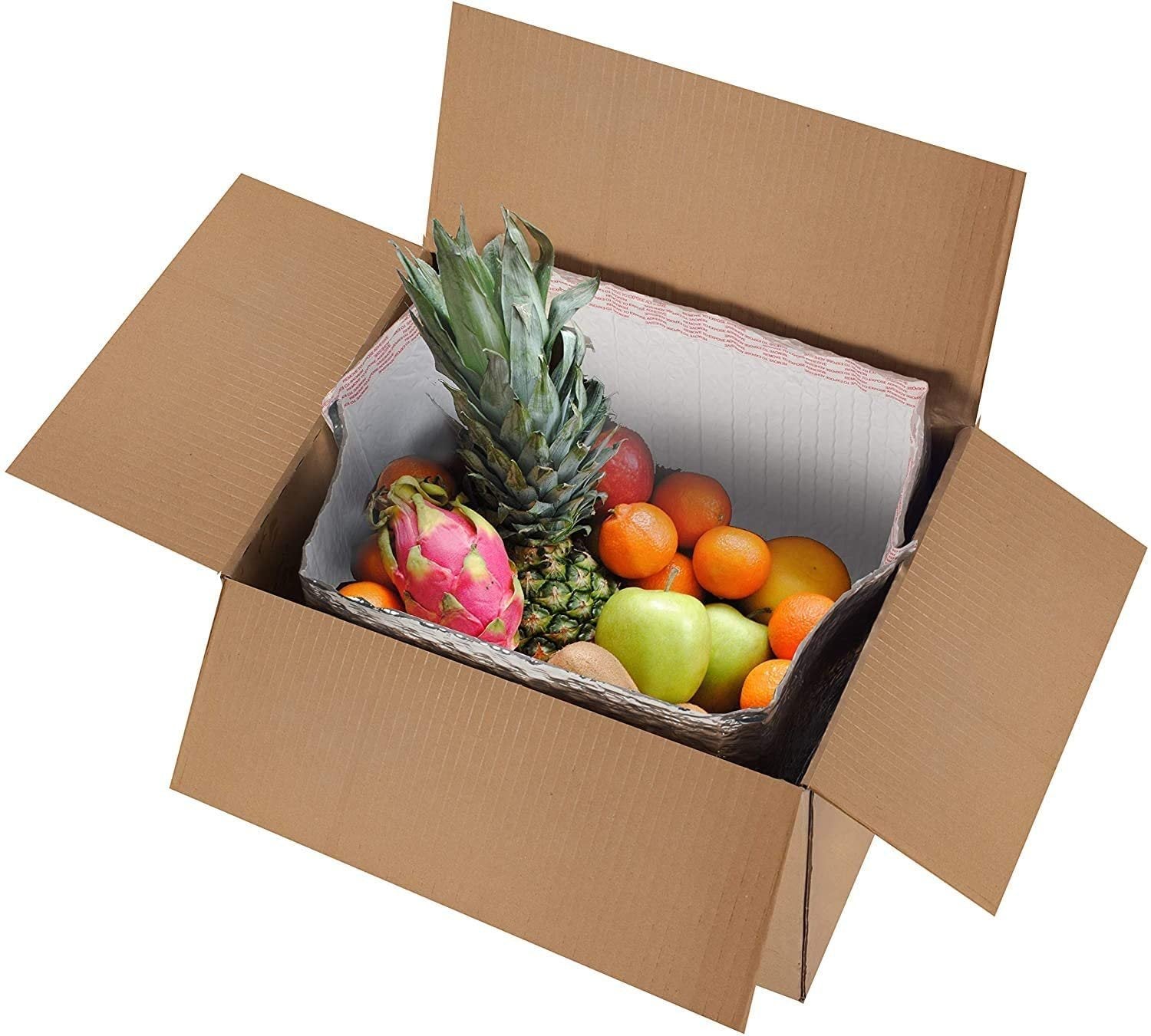 Pack of 10 Thermal Box Liners 11 x 8.5 x 5.5 Metalized Box Liners 11 x 8 1/2 x 5 1/2 Foil Insulated Liners with Gusseted Bottom Adhesive Shipping Bags