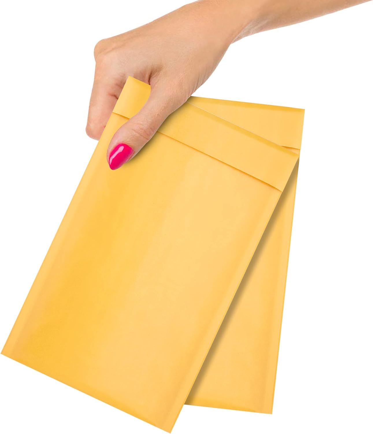 Pack of 10 Gold Kraft Bubble Padded Envelopes 5 x 9 Inch Size. Bubble Mailers 5x9. Yellow Shipping Bags. Peel and Seal Envelopes. Cushion Envelopes for Mailing; Packaging Shipping Envelopes