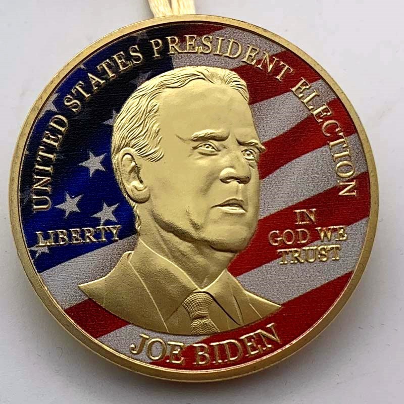 United States President Election Joe Biden 2020 Collectible Gold Silver Plated Souvenir Coin Collection Art Commemorative Coin