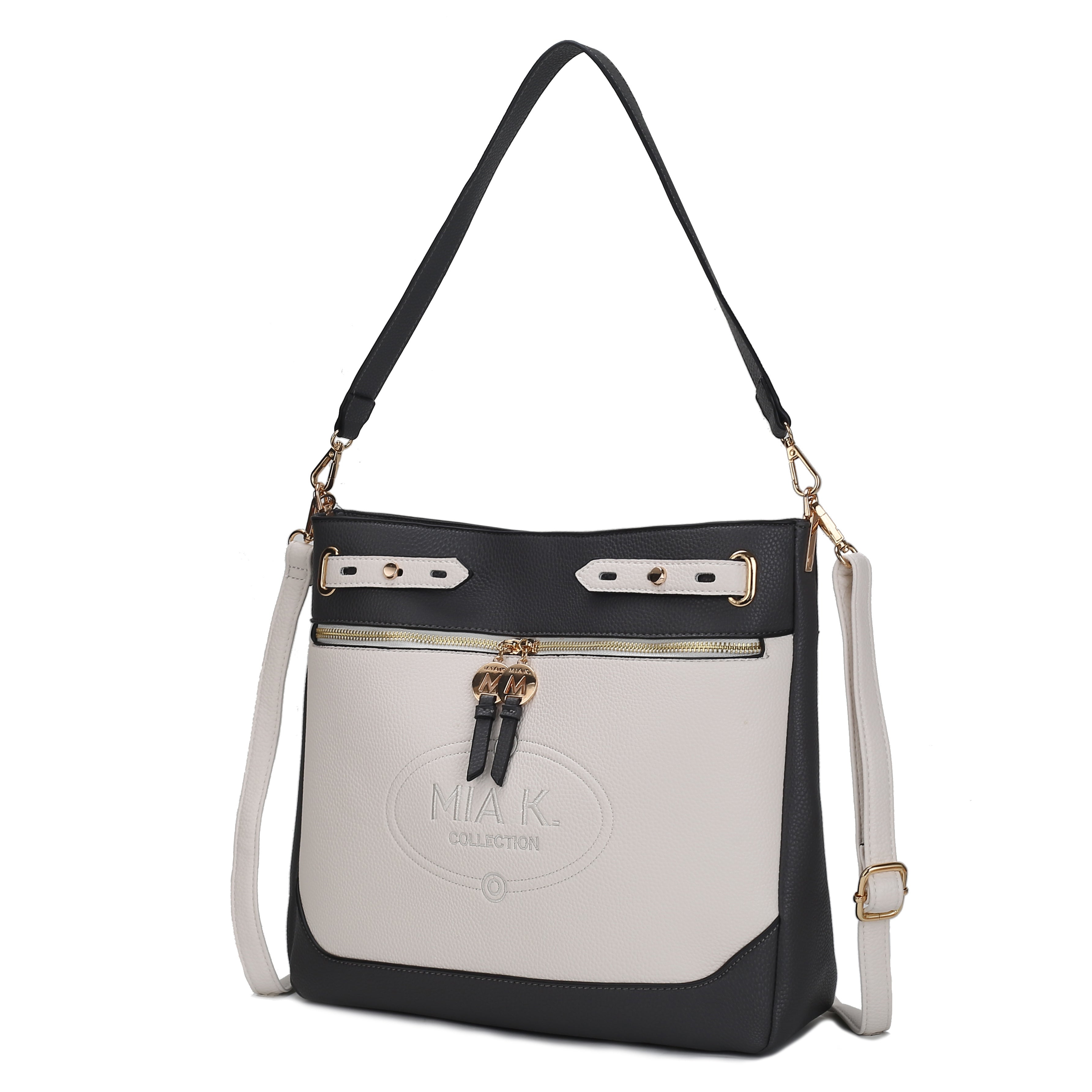 MKF Collection Evie two tone Vegan Leather Women Shoulder bag by Mia k