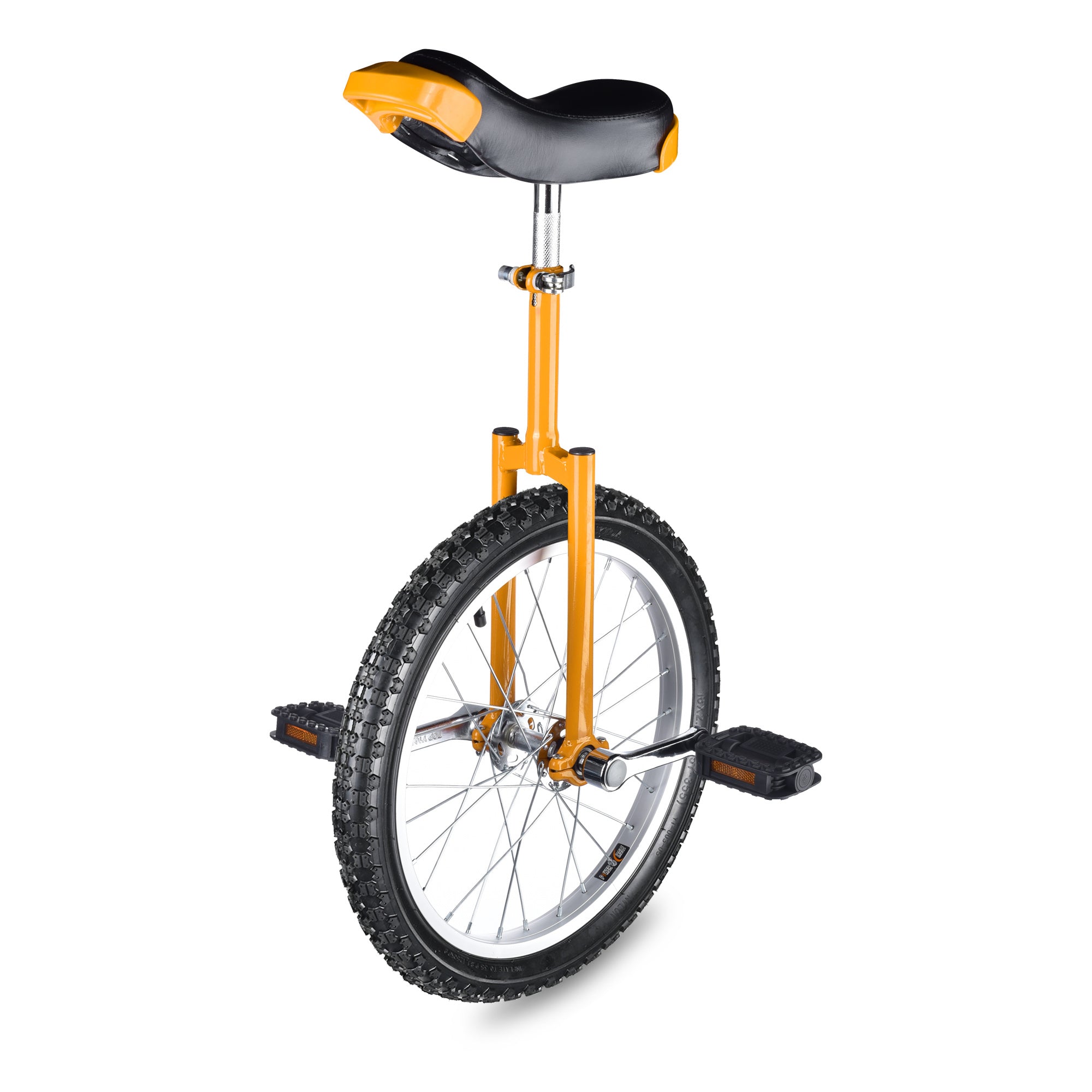 18in Wheel Unicycle Yellow