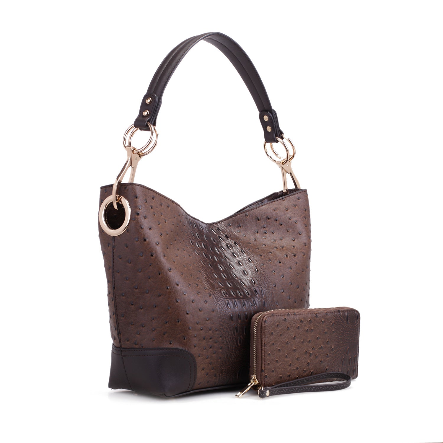 MKF Collection Wandy Soft Vegan Leather Hobo & Wallet Set by Mia K