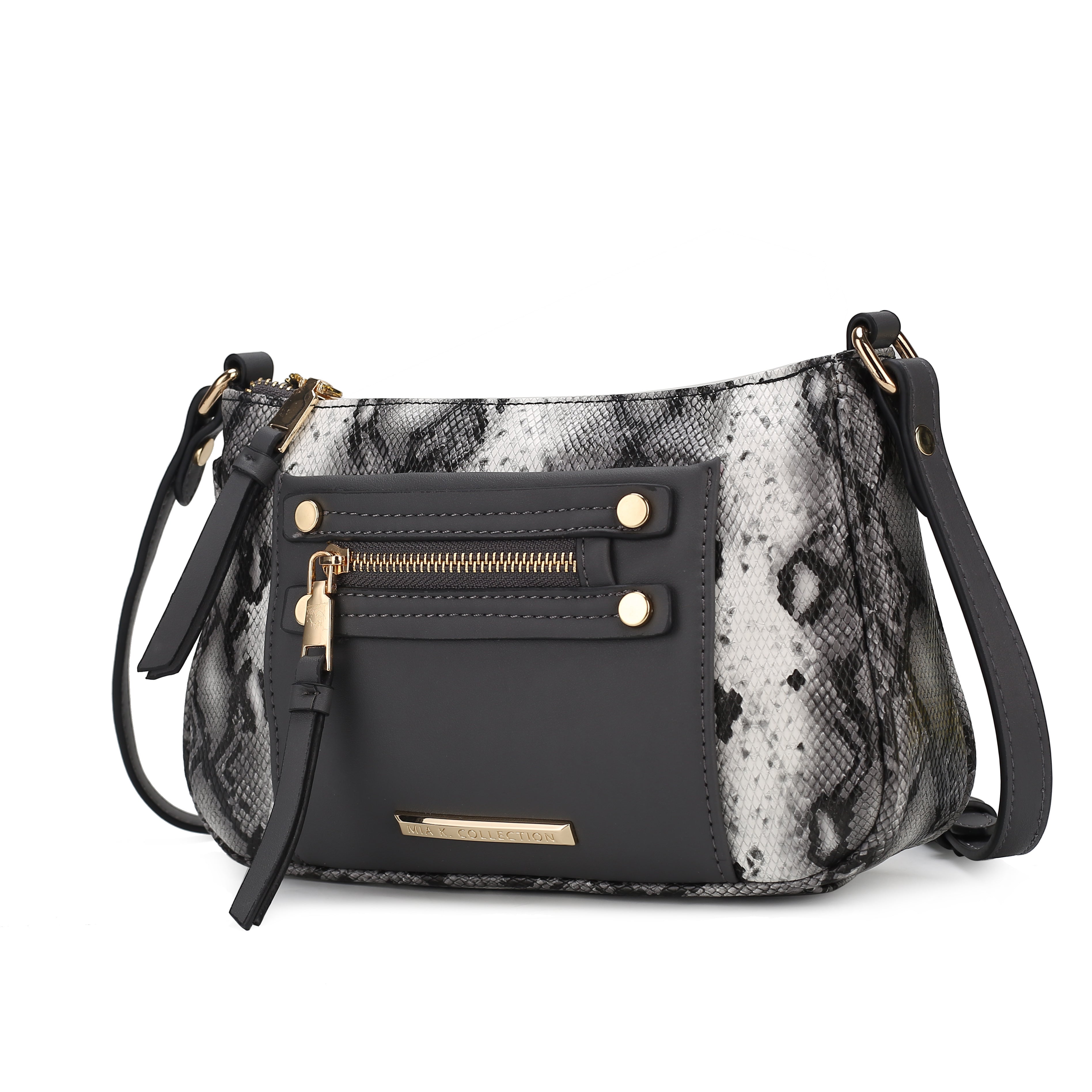 MKF Collection Essie Snake embossed Vegan Leather Crossbody by Mia K