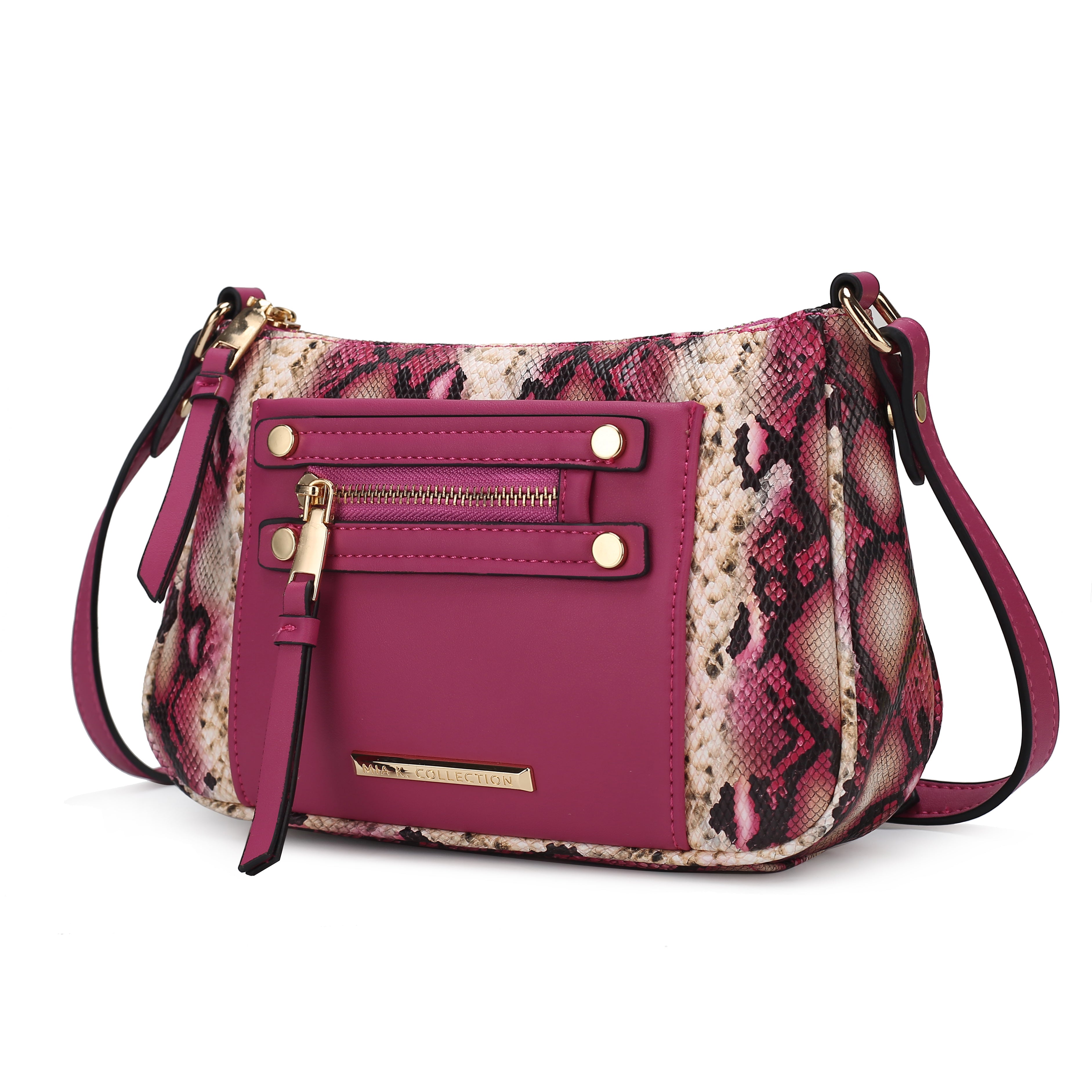 MKF Collection Essie Snake embossed Vegan Leather Crossbody by Mia K