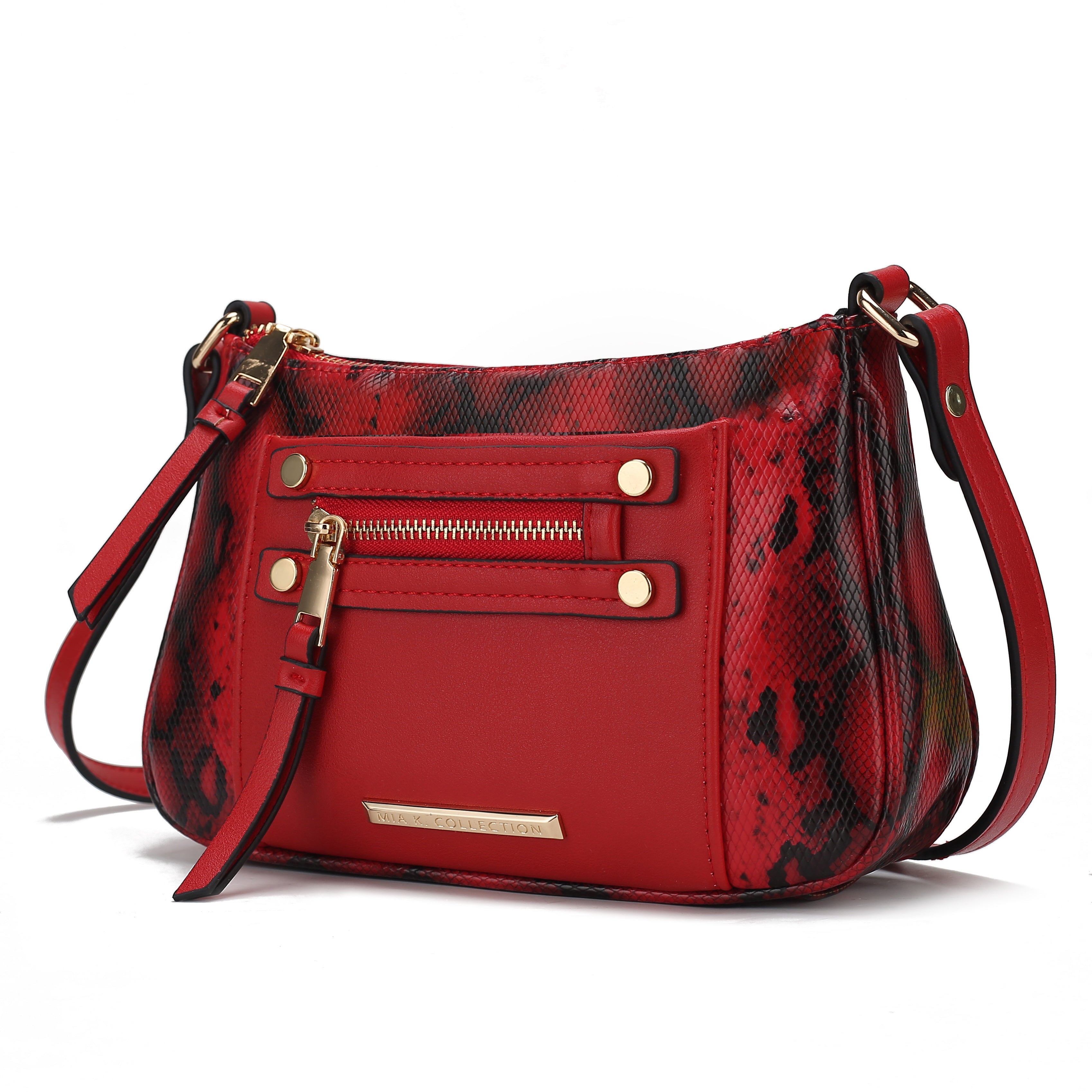 MKF Collection Essie Snake embossed Vegan Leather Crossbody by Mia K