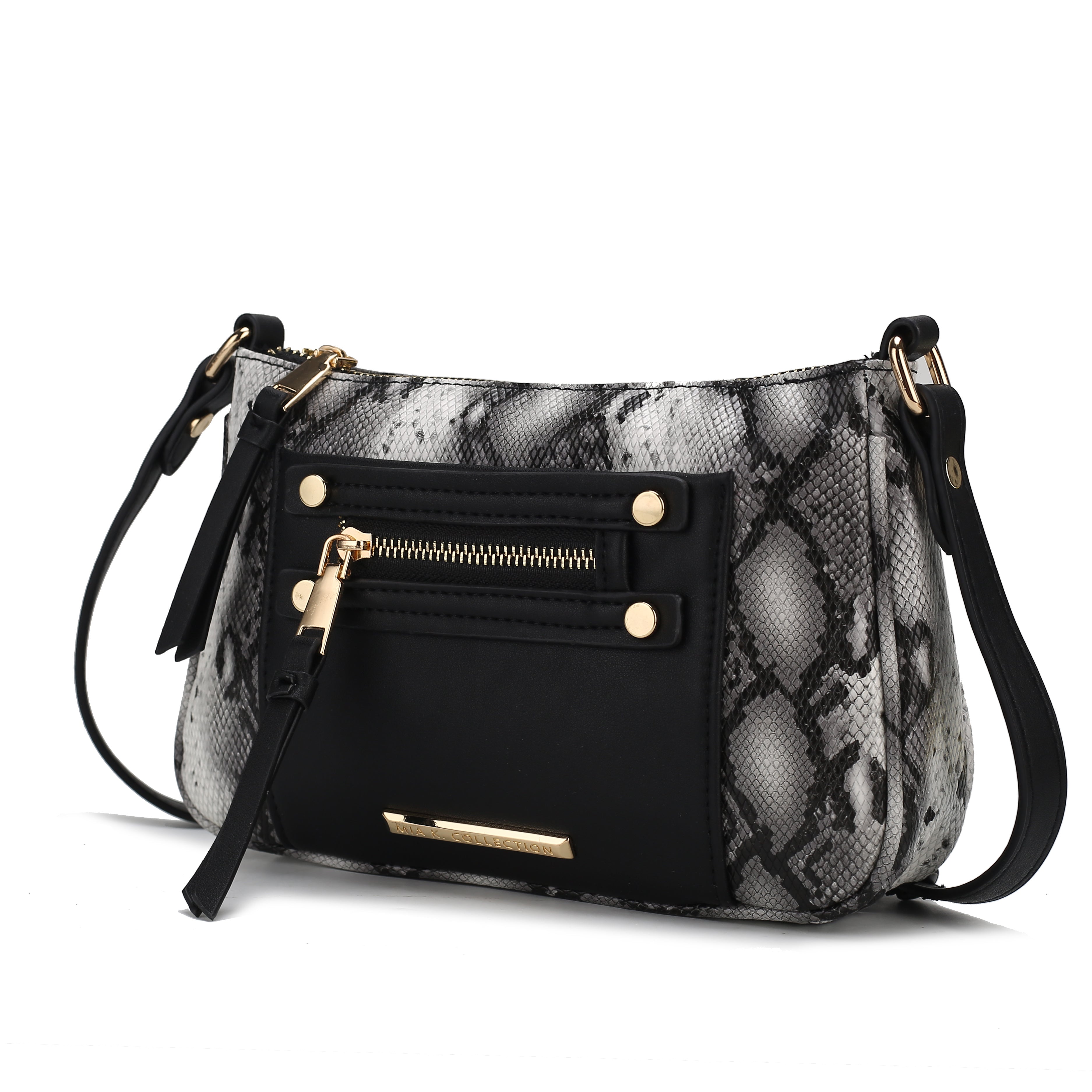 MKF Collection Essie Snake embossed Vegan Leather Crossbody by Mia K