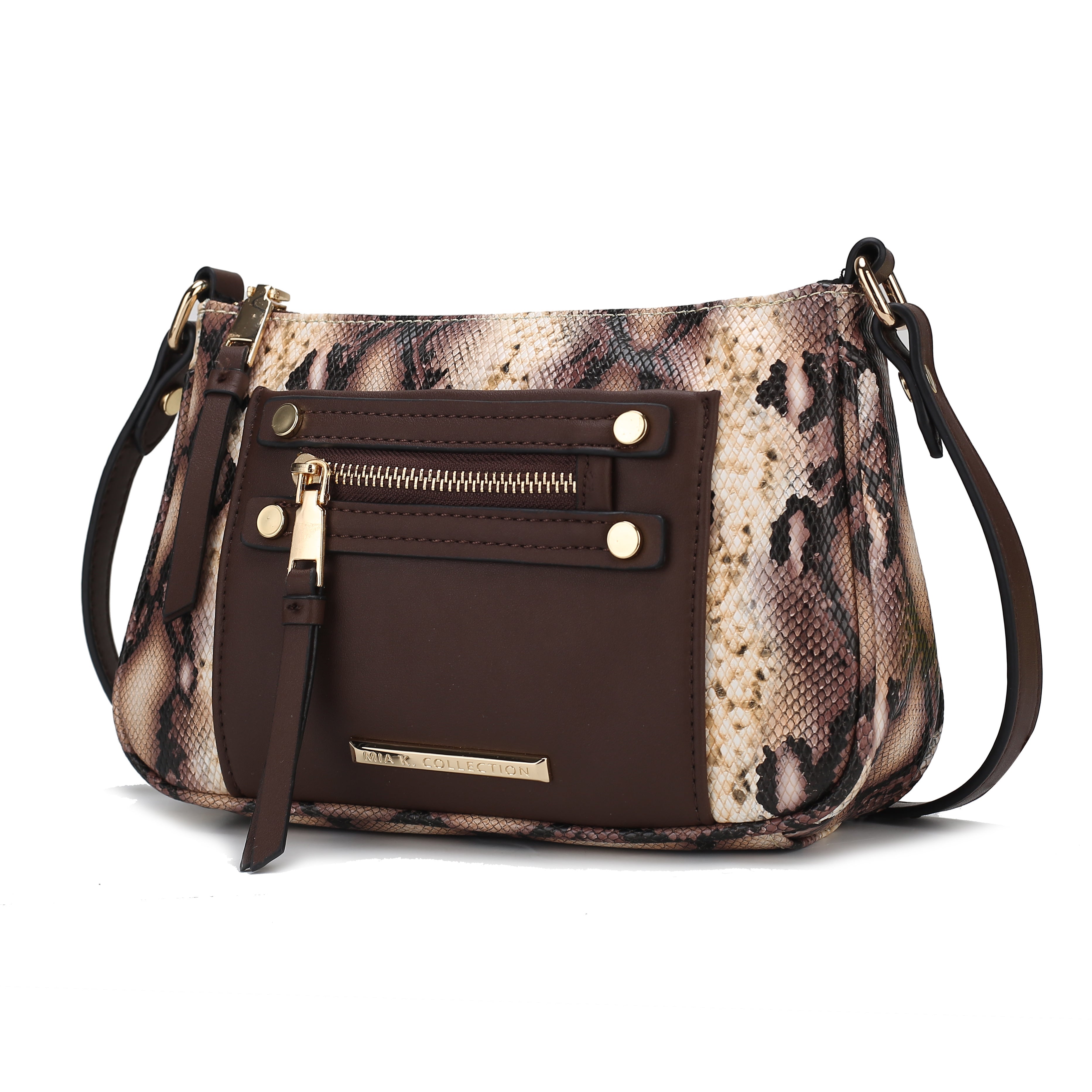 MKF Collection Essie Snake embossed Vegan Leather Crossbody by Mia K