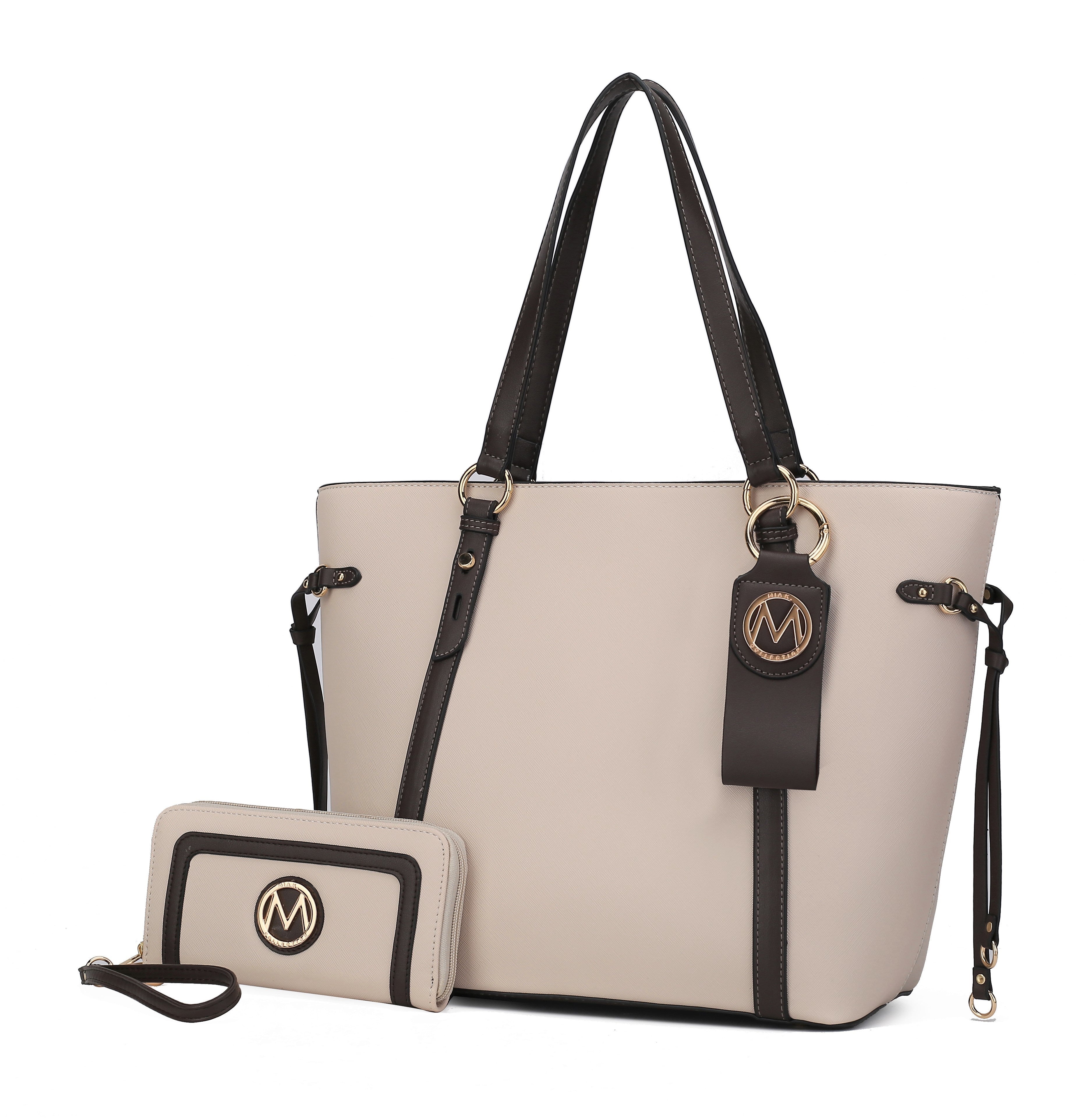 MKF Collection Kioea Tote with Wallet & Detachable Key Ring Set by Mia K