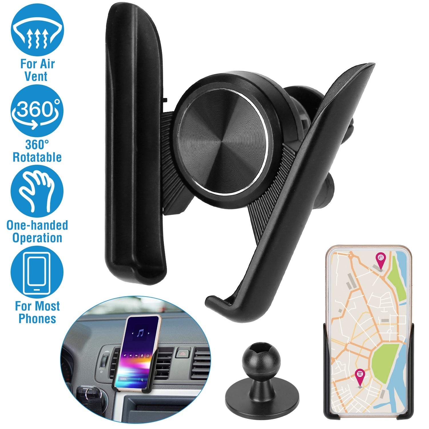 Universal Car Air Vent Phone Mount Car Phone Holder Bracket Cradle