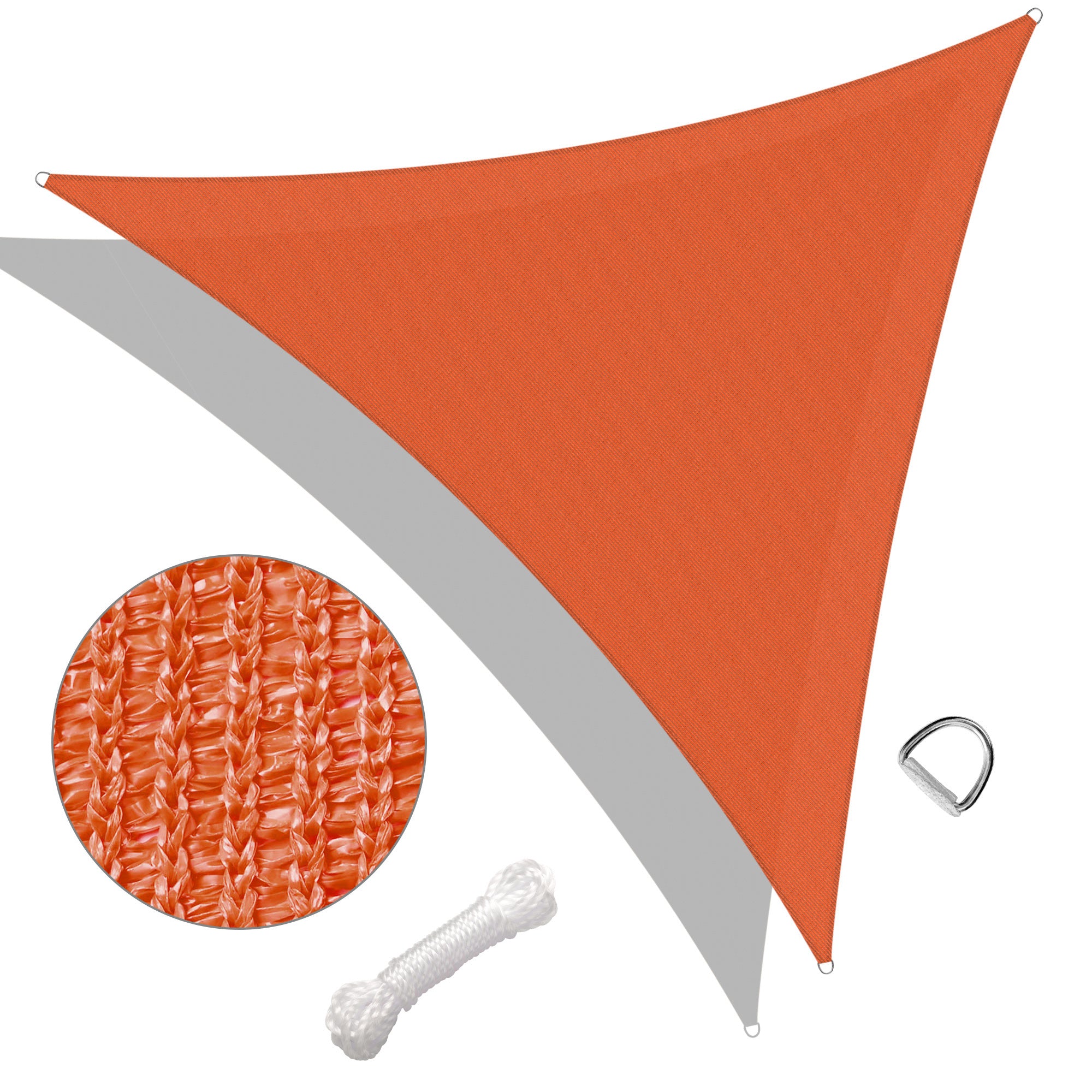 28' x 28' x 28' Triangle Sun Shade Sail/Bright Orange