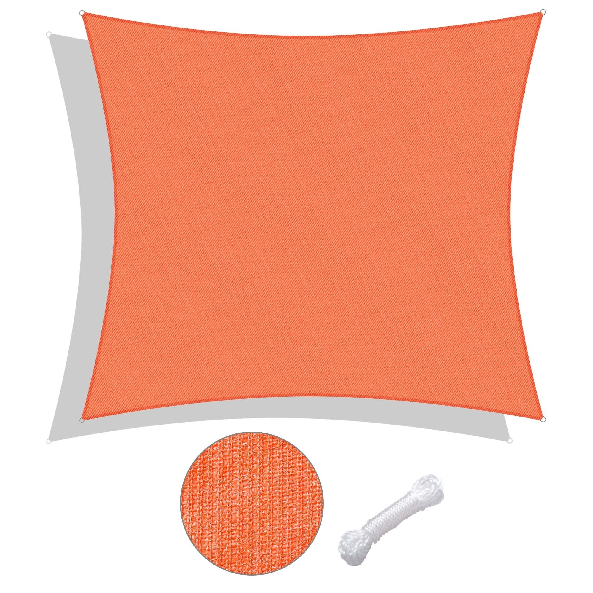 22'x23' Rectangle Sun Shade Sail/Bright Orange