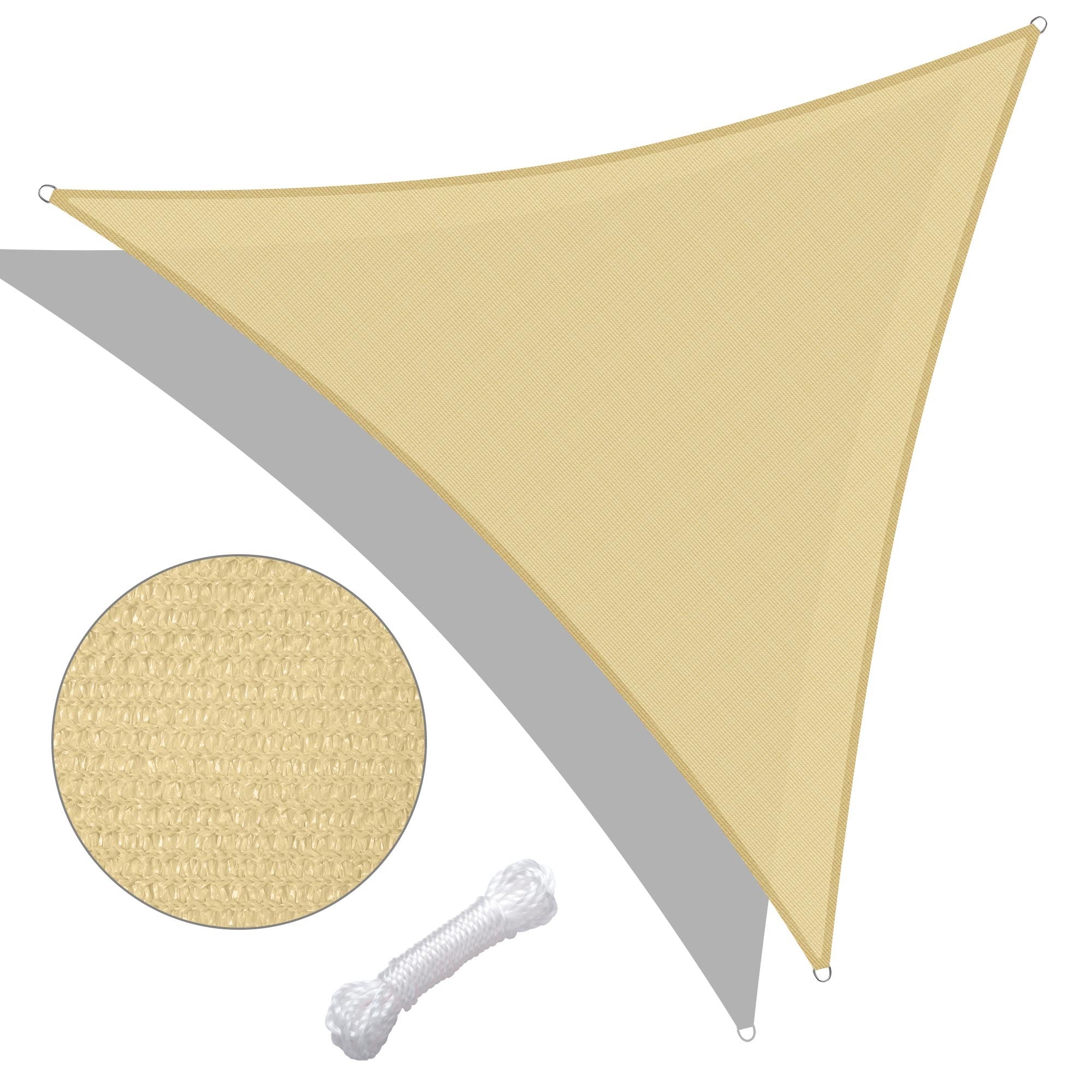 20'x20'x20' Triangle Sun Shade Sail/Beige