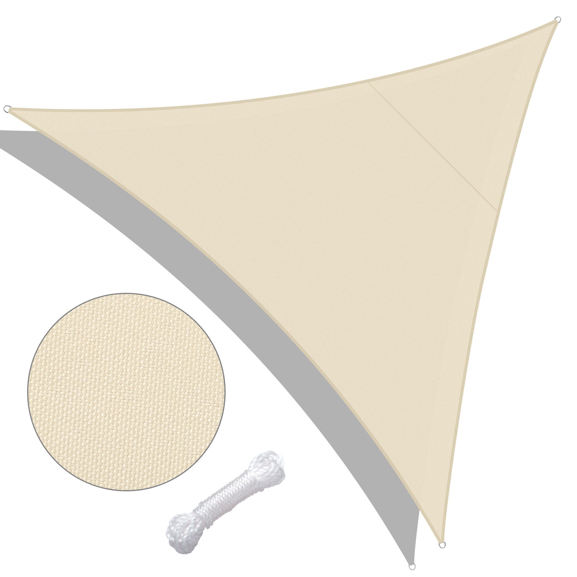 5x5x5m Triangle Sun Shade Sail/Sand