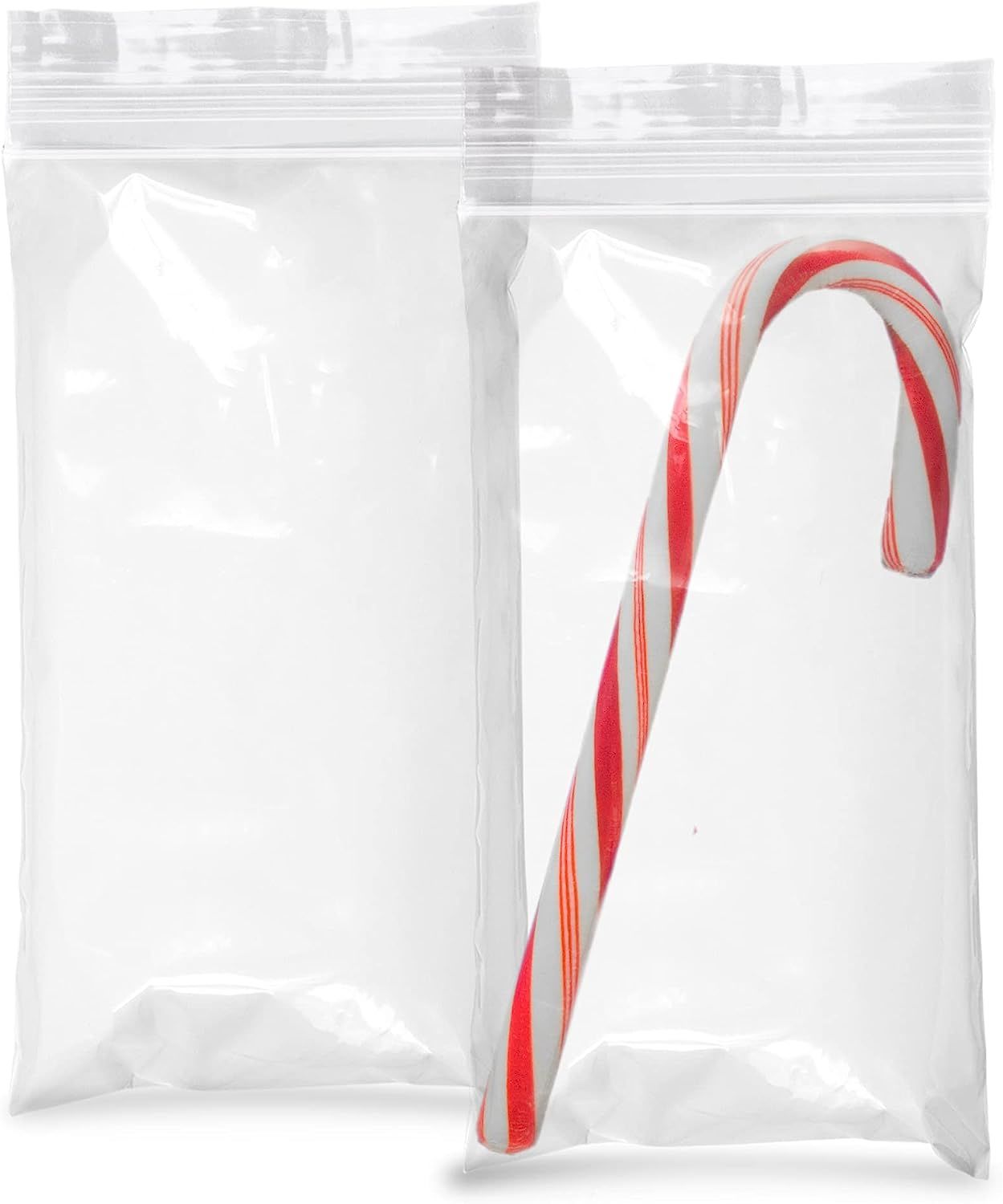 Pack of 1000 Zipper Bags; Clear 3 x 6. Ultra Thick Seal Top Bags 3x6. Thickness 2 mil Thick. Heavy Duty Polyethylene Bags with Single Track for Industrial; Food Service; Health Needs.