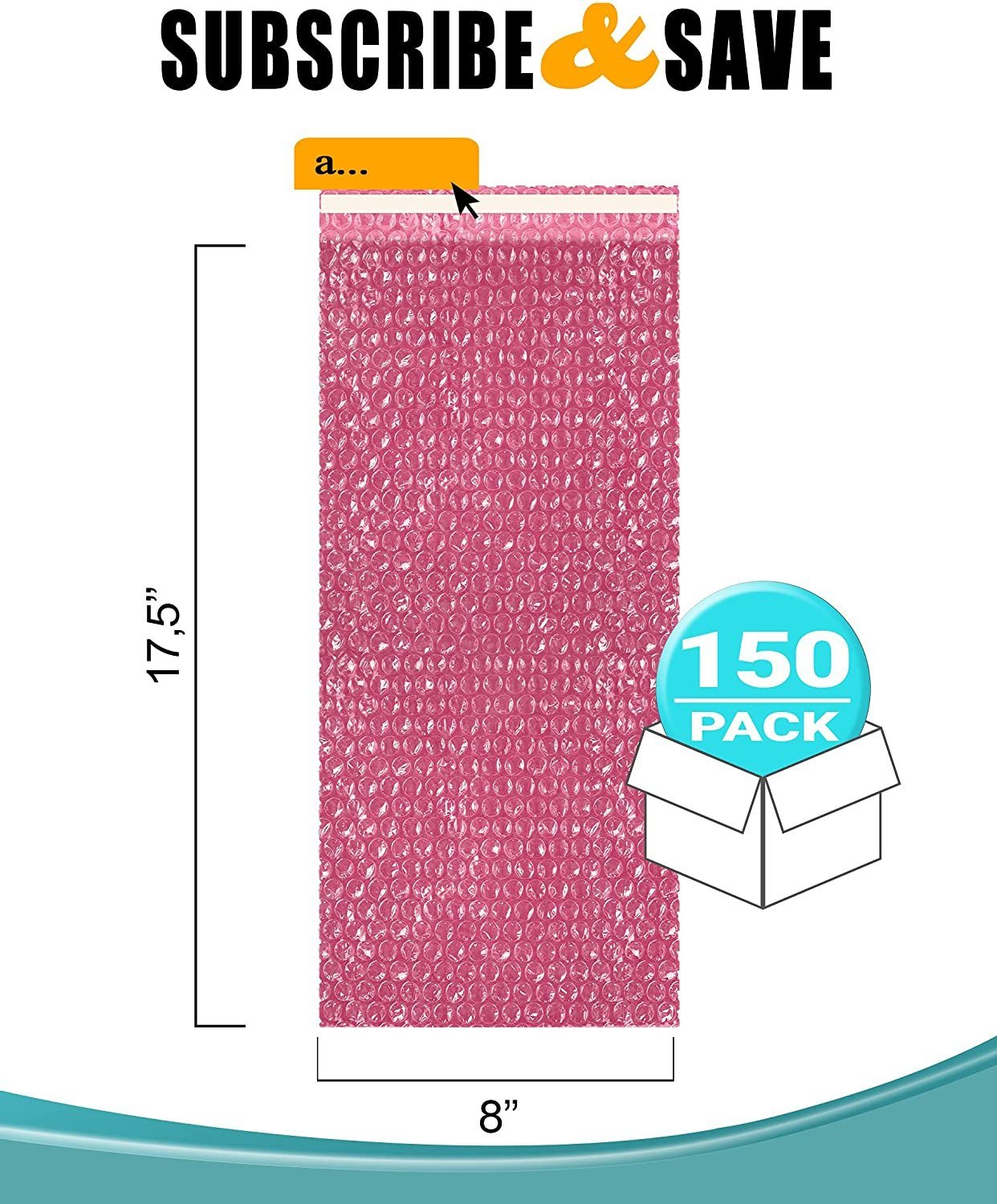 Pack of 150 Anti-Static Bubble Out Bags 10 x 15.5 Resealable Static Shielding Bag 10 x 15 1/2 Bubble Cushioning Wrap Pouch Bag. Ideal for Packaging; S