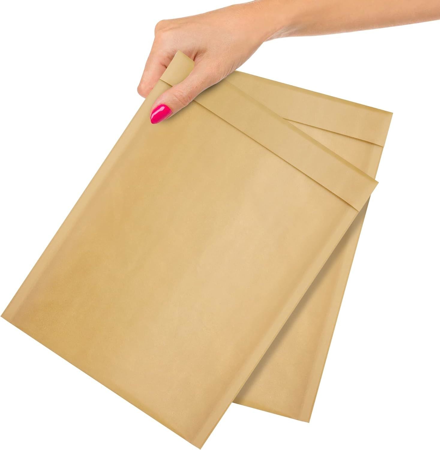 Kraft Bubble Mailers 7.25 x 11; Brown Kraft Bubble Envelopes 440 Pack; Tamper-Proof and Self Seal Padded Mailers; Water-Resistant Envelope Mailers; Lightweight Cushioning Bubble Mailer Envelopes