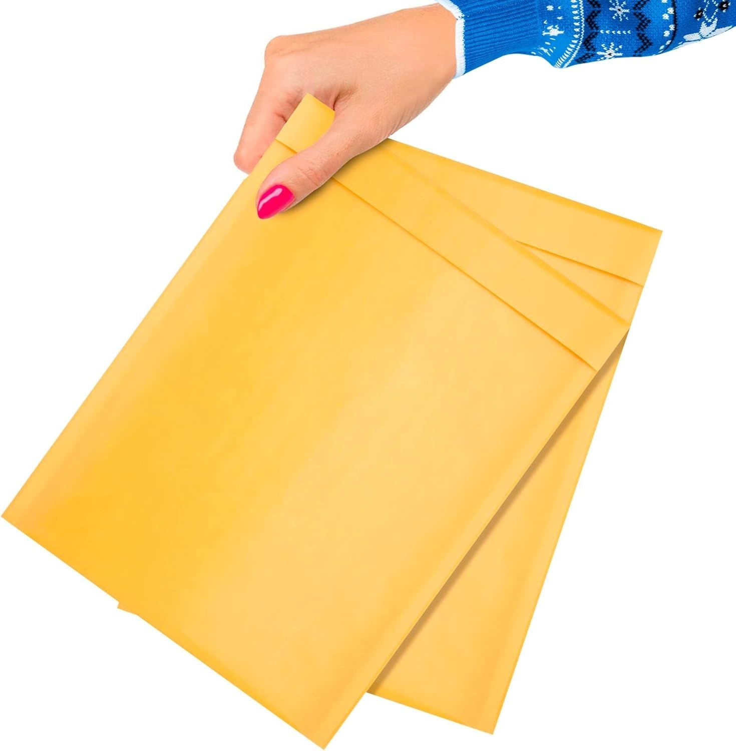 Pack of 400 Gold Kraft Bubble Padded Envelopes 7.25 x 11 Kraft Bubble Peel and Seal Envelopes. Yellow Kraft Bubble Mailers 7 1/4 x 11. Shipping Bags for Mailing Packing; Packaging. Wholesale Price