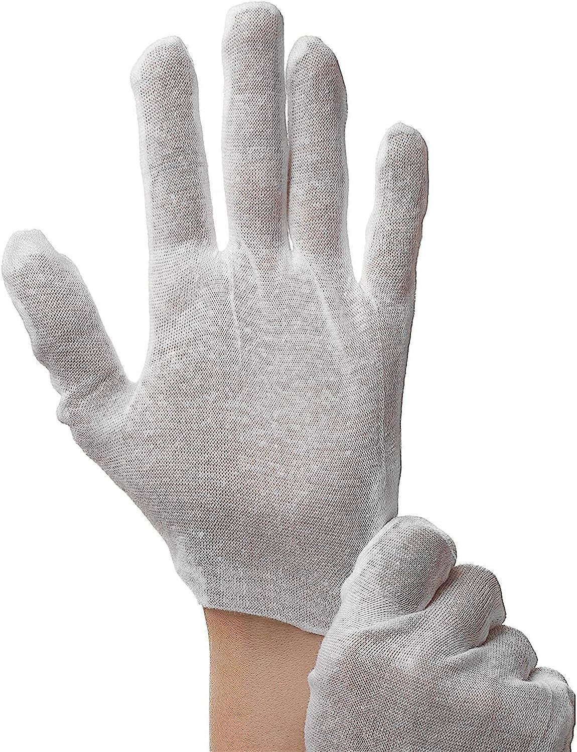 1200 Pack Cotton Lisle Gloves. Reusable Washable Gloves with Unhemmed Cuff. Cotton Industrial Stretchable Gloves. Seamless Workwear Gloves. Protective Inspection Gloves for women. Wholesale price.