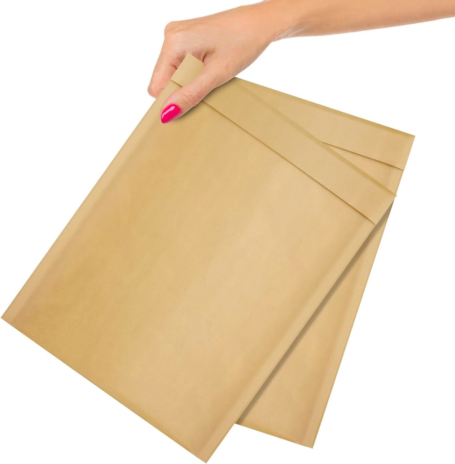 Pack of 200 Kraft Padded Bubble Mailers 9.5 x 13 Natural Brown Kraft Bubble Envelopes 9 1/2 x 13 Peel and Seal Envelopes Bulk Shipping Bags for Mailing Packing Moving; Wholesale Price