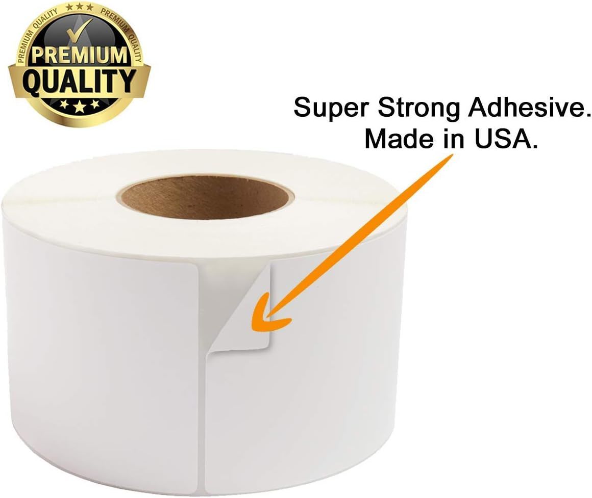 5000 Direct Thermal Labels 4 x 6. Very Sticky. Made in The USA. Direct Thermal Shipping Labels 4x6. Blank mailing Labels; 1" core. Сompatible with UPS