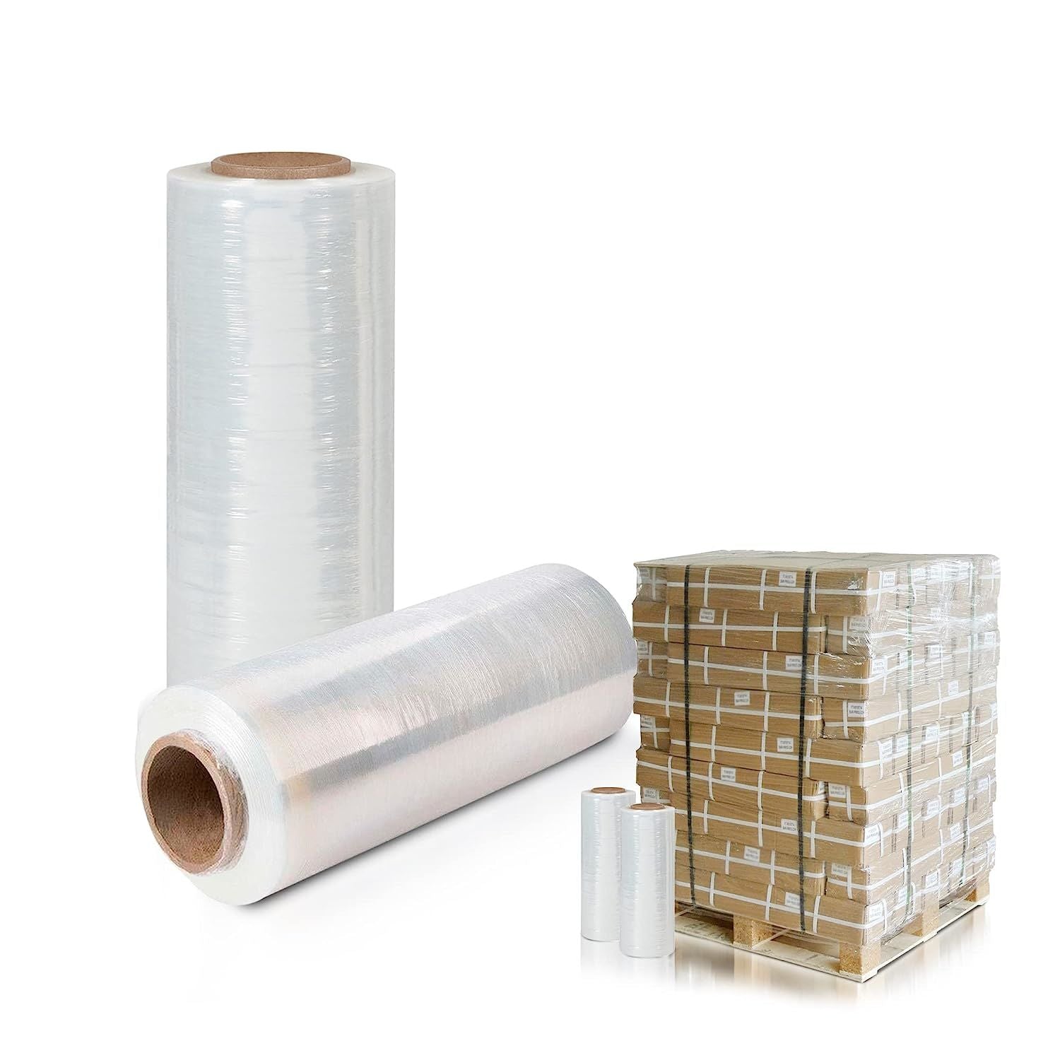 Cast Machine Stretch Film 20" x 5000'. Clear Machine Stretch Wrap; 75 Gauge. Tear Resistant Residue Free Film for Shipping; Wrapping. Industrial Grade Pallet Shrink Wrap Film for Irregular Loads