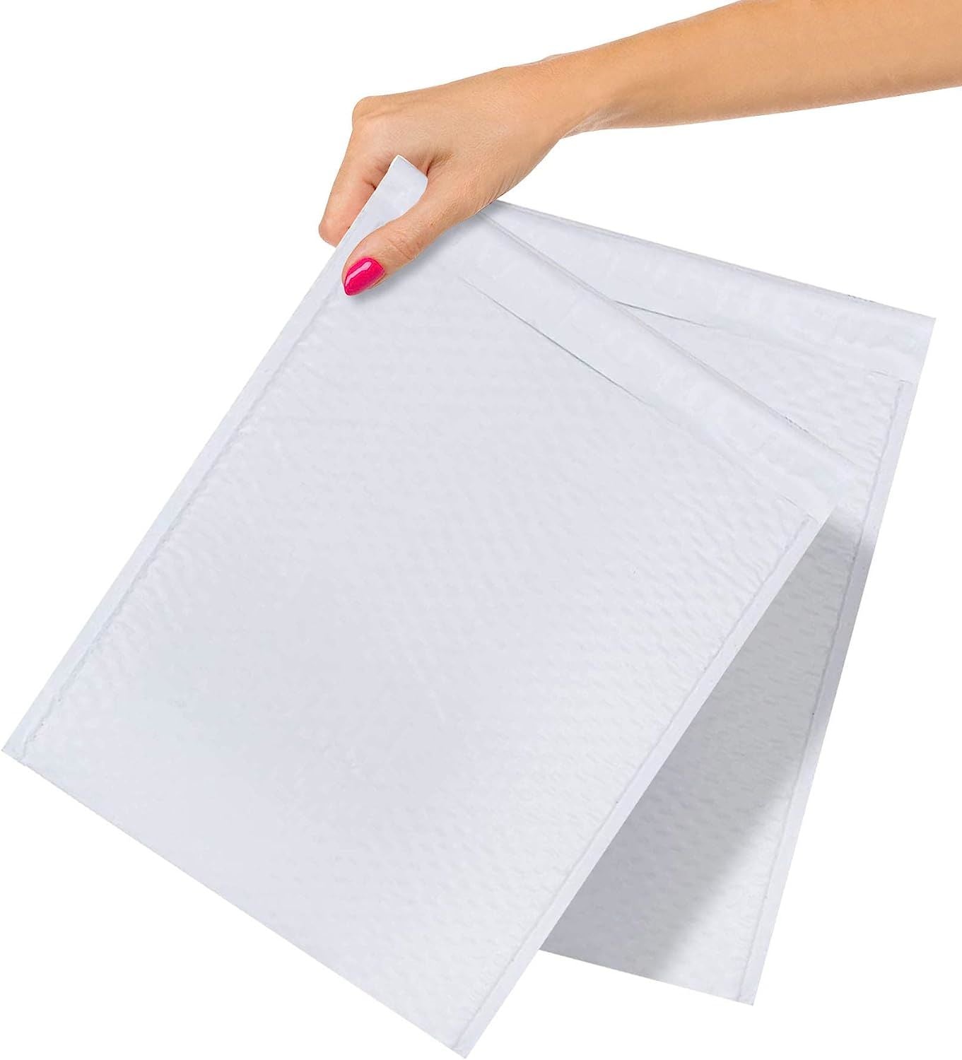 Poly Bubble Mailers Padded 8.5 x 12; White Padded Envelopes Waterproof 100 Pack; Peel and Seal Bubble Envelopes; Self Seal Padded Mailers for Shipping; Packing; and Mailing