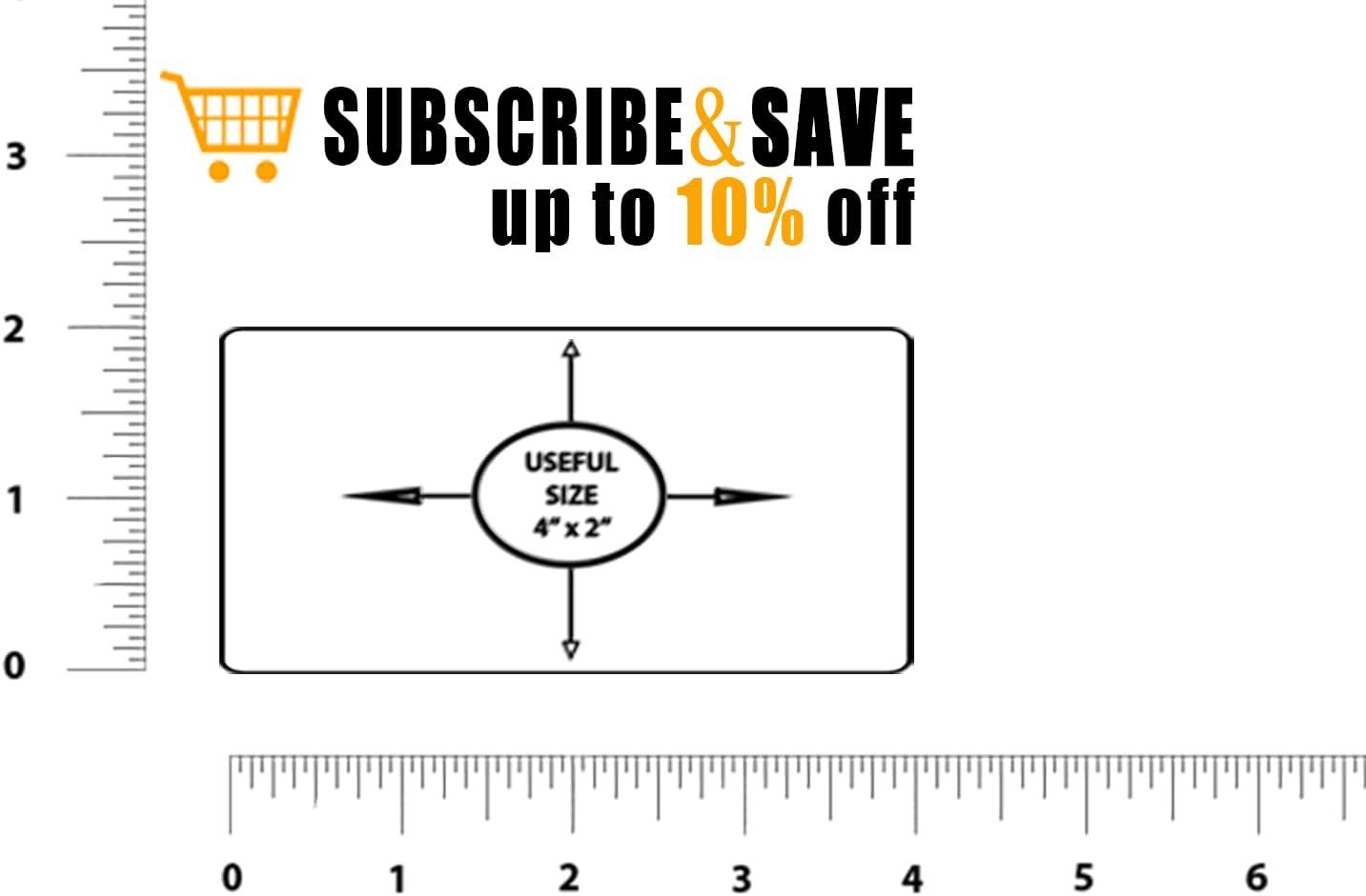 10000 Pack 4" x 2" - Laser Sheet Labels (10-Up). Adhesive Sticks for Shipping and mailing