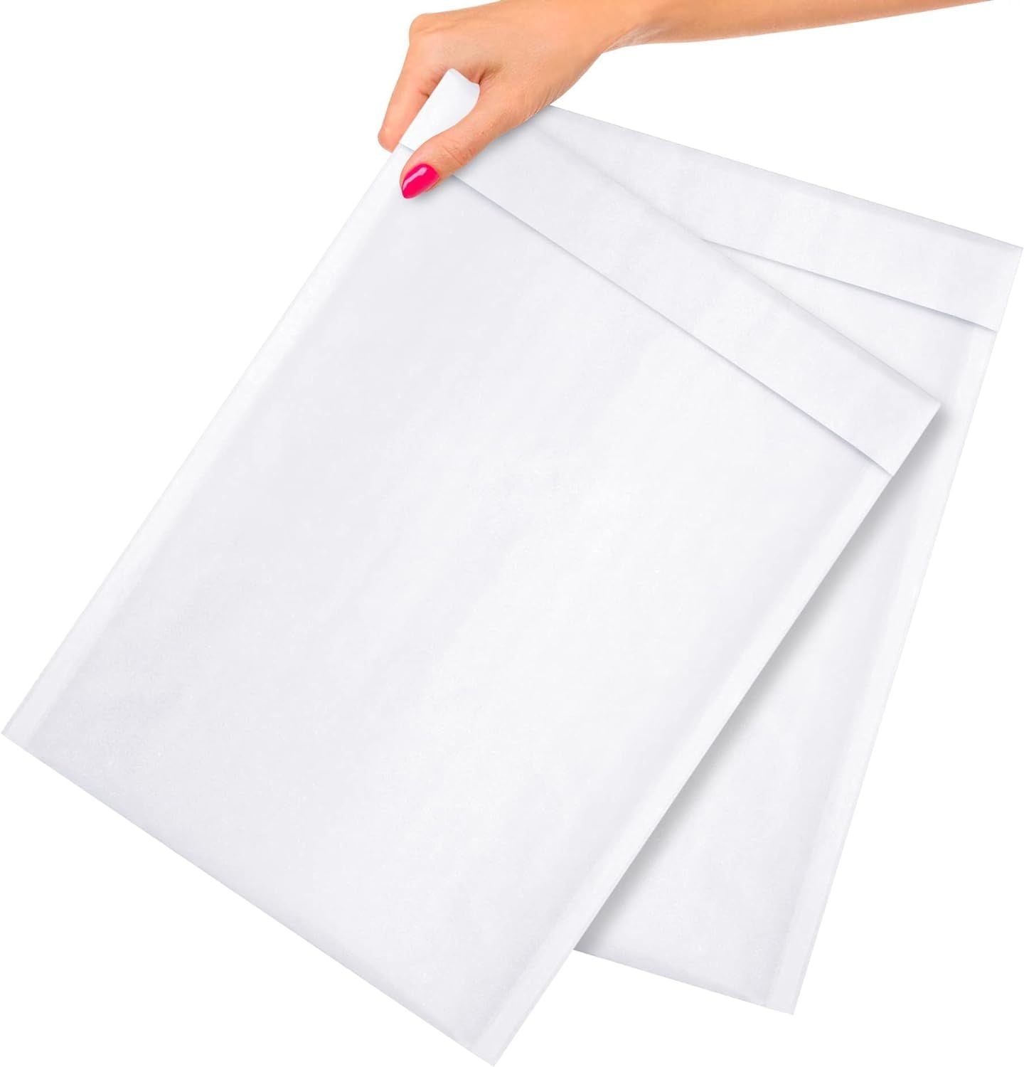 Kraft Bubble Mailers 10.5 x 15; White Kraft Bubble Envelopes 200 Pack; Tamper-Proof and Self Seal Padded Mailers; Water-Resistant Envelope Mailers; Lightweight Cushioning Bubble Mailer Envelopes