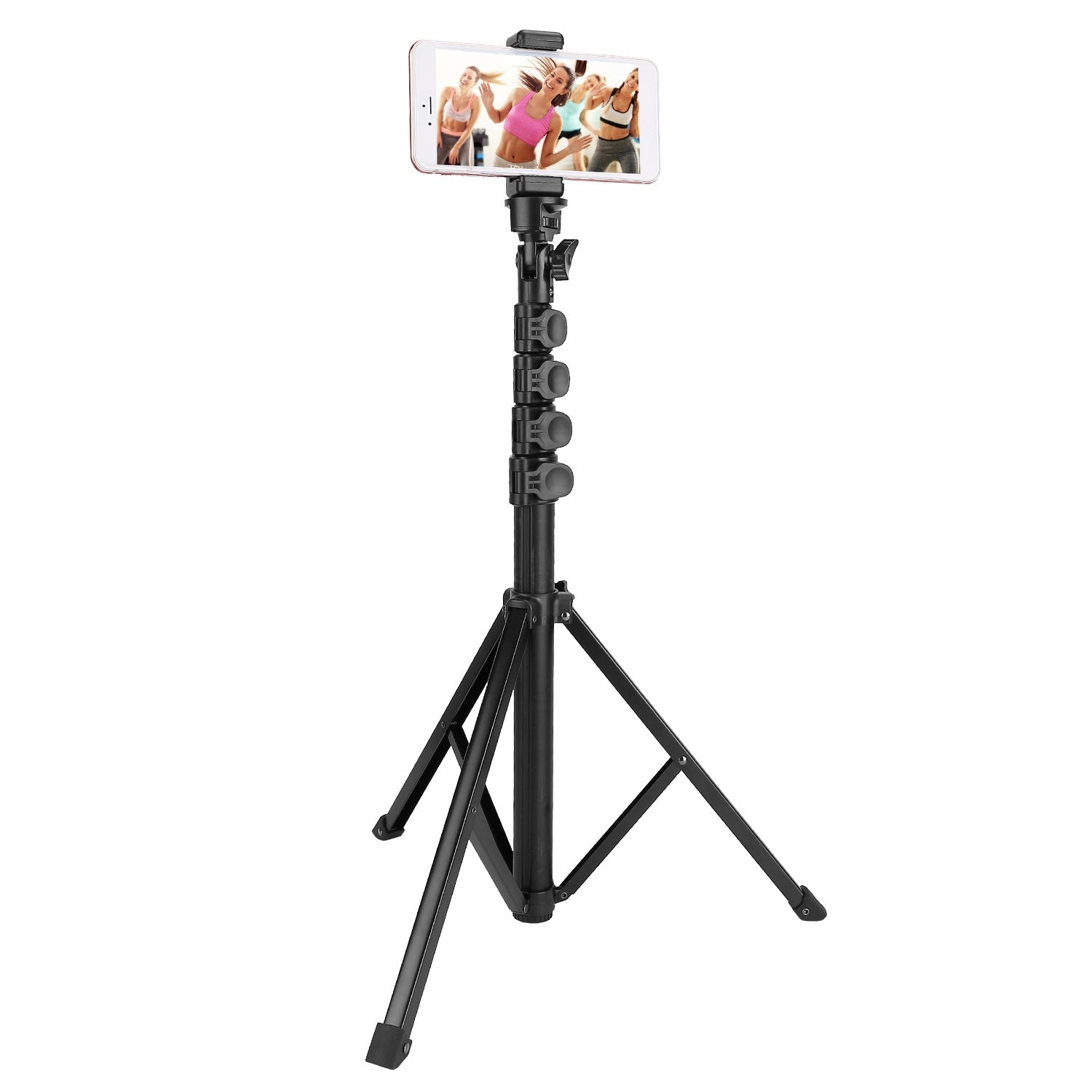 Selfie Sticker Tripod Wireless Desktop Phone Tripod Stand Holder Telescopic Selfie Stick with Remote Shutter 60in Extendable