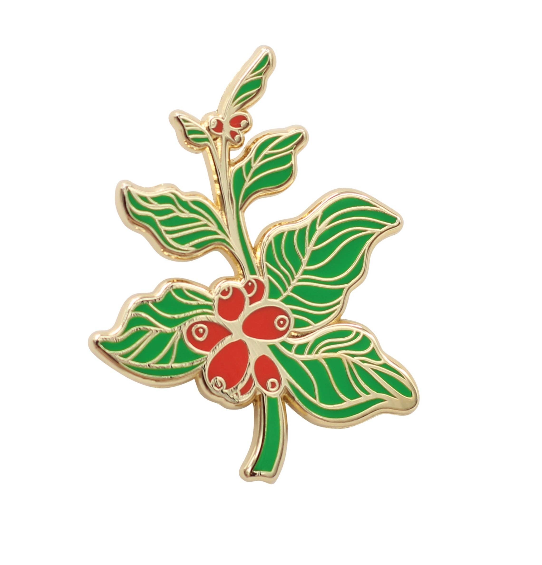 Coffee Berry - Coffee Branch Lapel Pin Enamel Pins