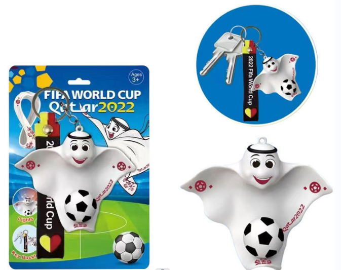 2022 Qatar Football World Cup Mascot Cloak Doll Key Chain