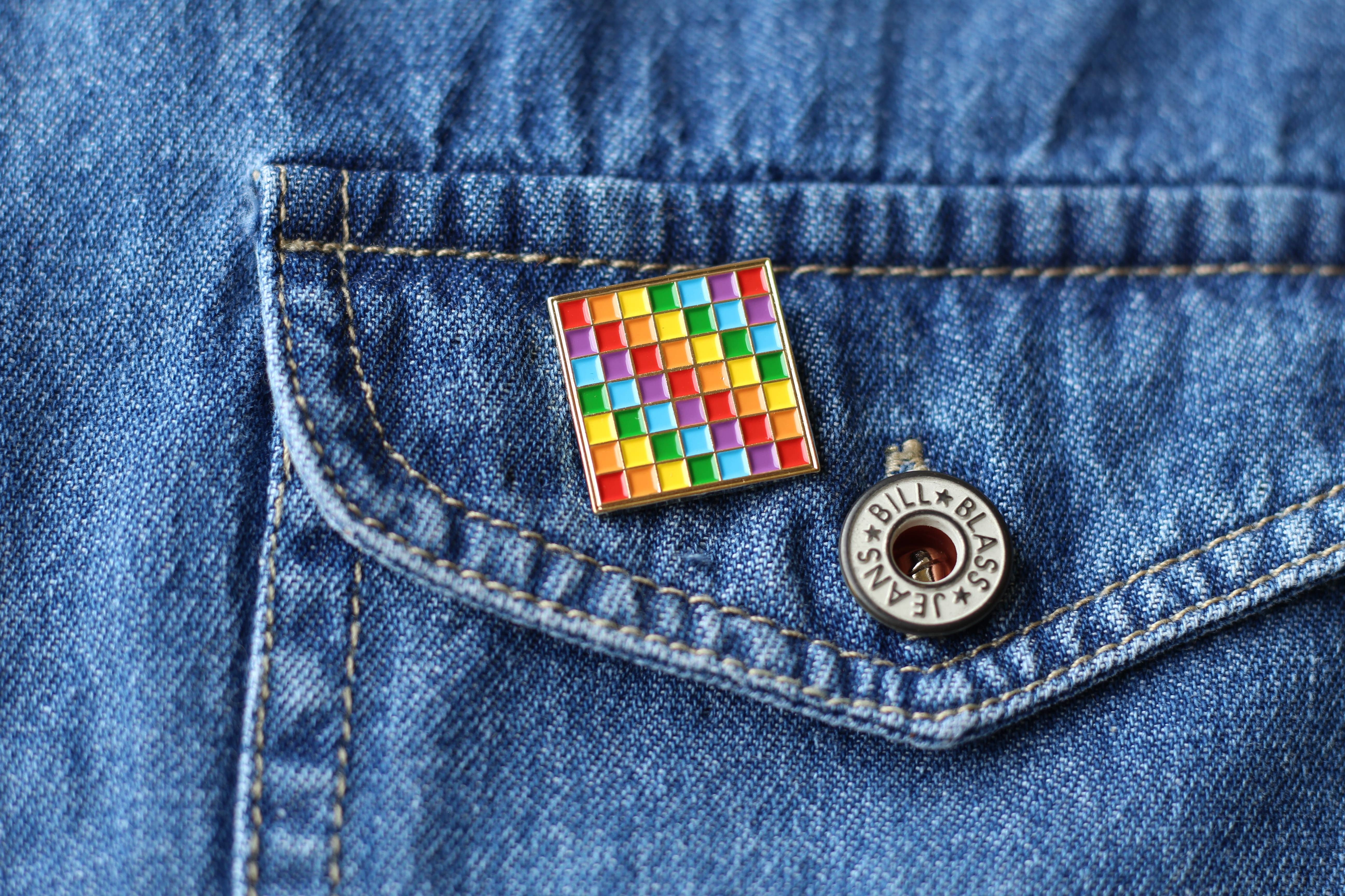 Rainbow LGBT Lapel Pins Guy Pride Flag Enamel Pin