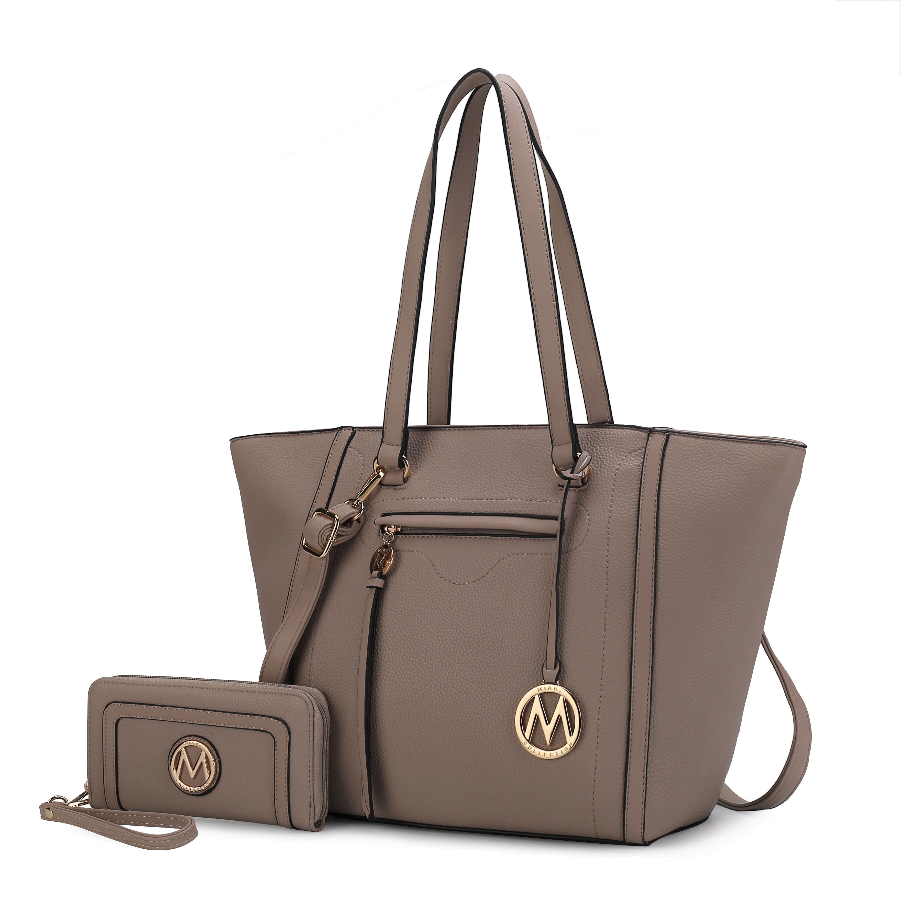 MKF Collection Alexandra Vegan Leather Women Tote Handbag with Wallet by Mia K