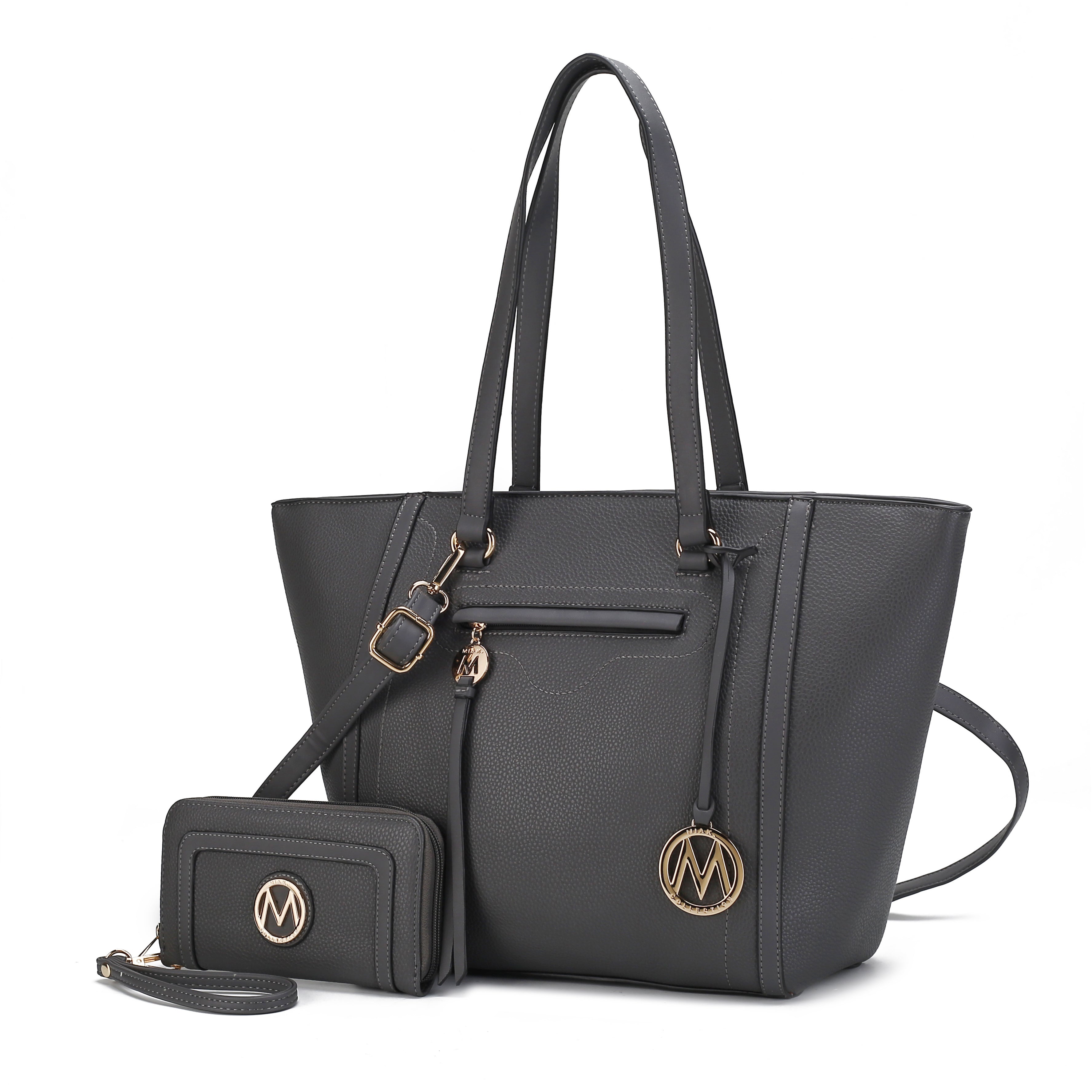 MKF Collection Alexandra Vegan Leather Women Tote Handbag with Wallet by Mia K