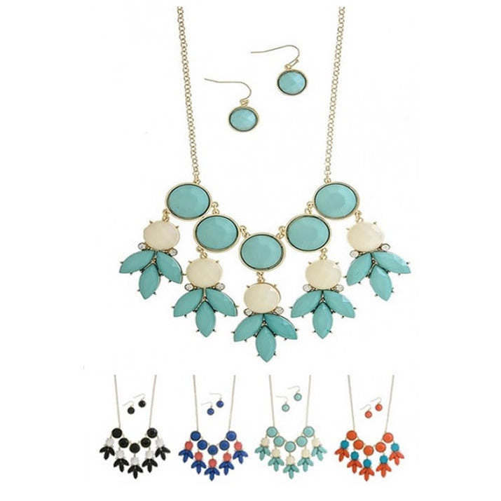 Bubble Drizzle ..Necklace And Earrings Set..