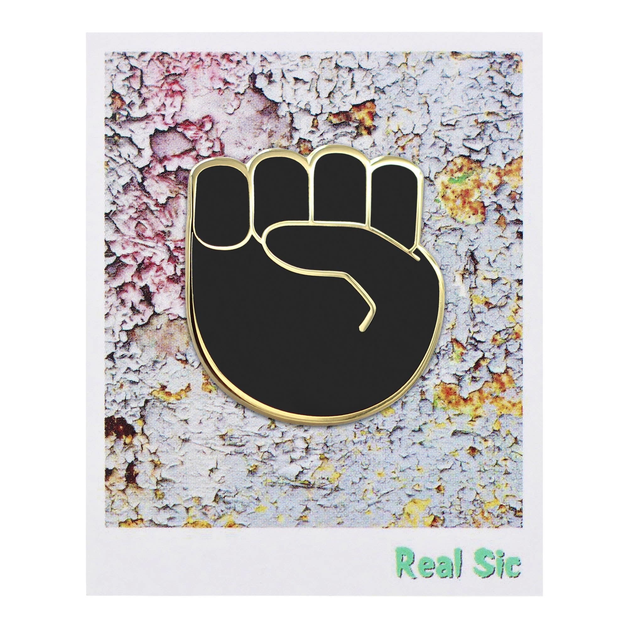 Raised Fist Protest Pride Black Lives Matter BLM Enamel Pin