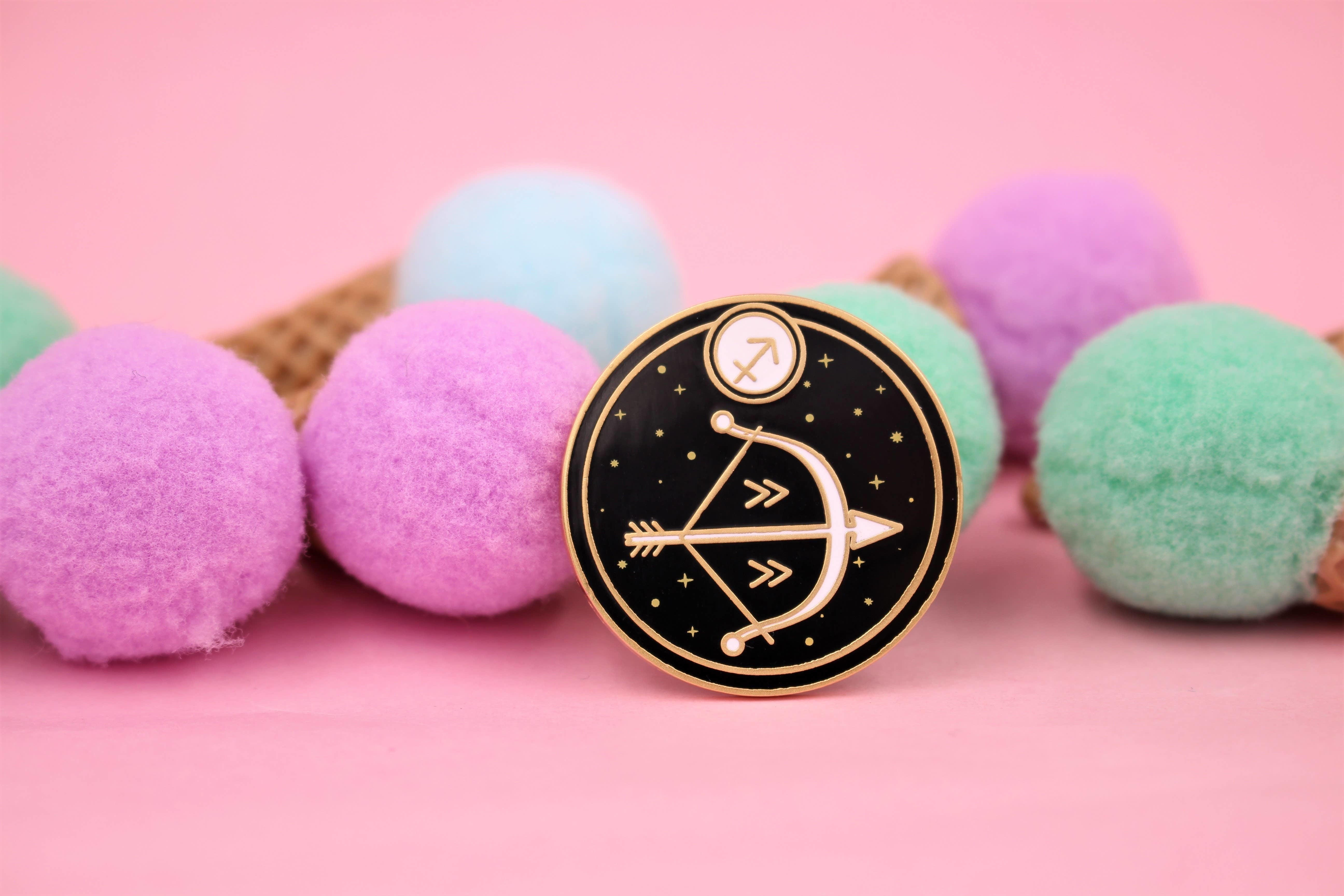 Astrological Sign - Sagittarius - Star Sign Enamel Pins