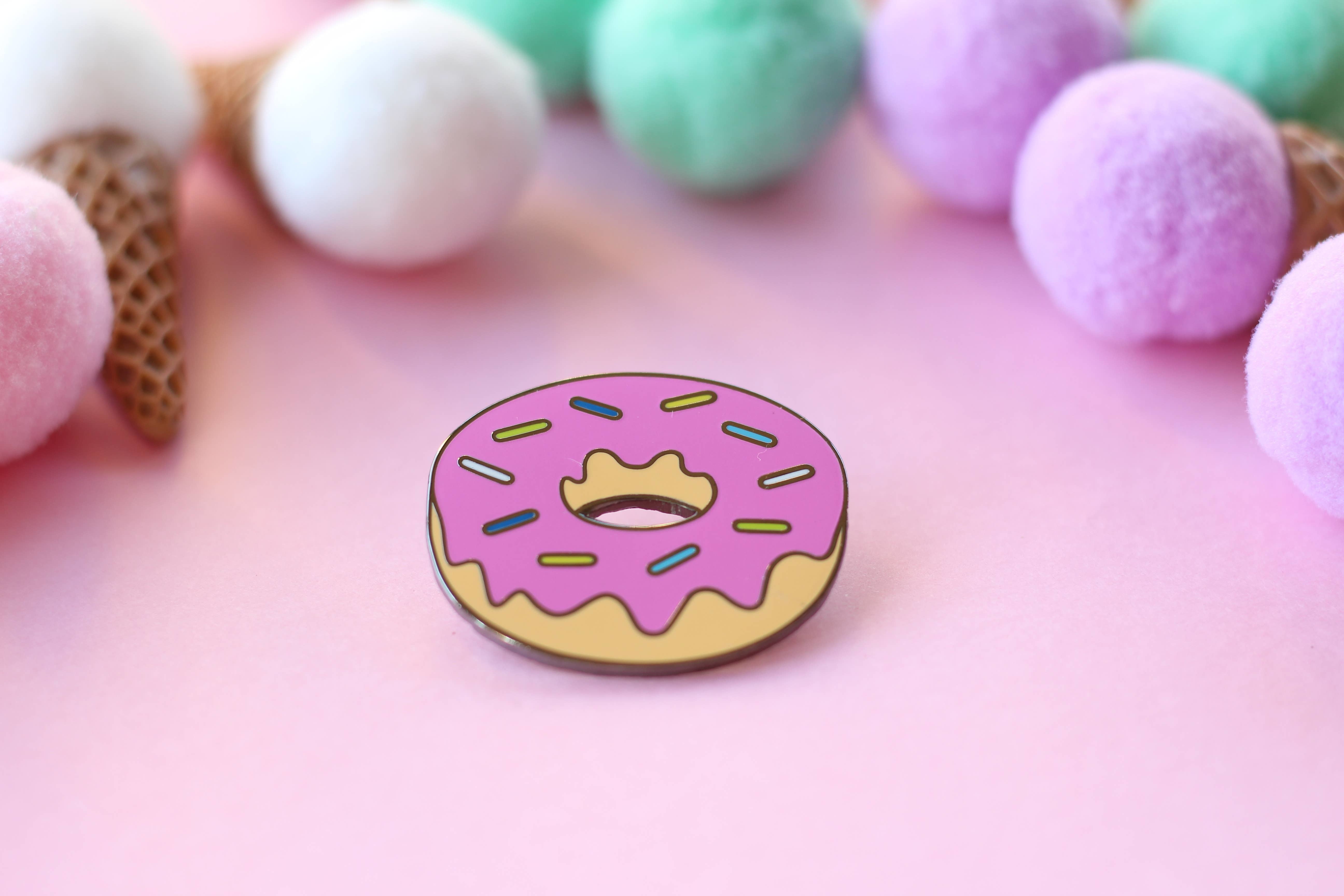 Delicious Cute Donut Emoji – Enamel Lapel Pin for your Life