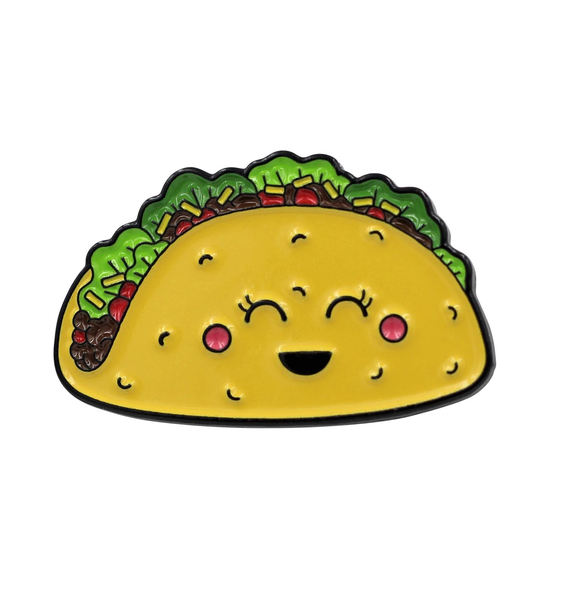 REAL SIC Kawaii Cute Taco Enamel Pin Lapel Pins Great Gift