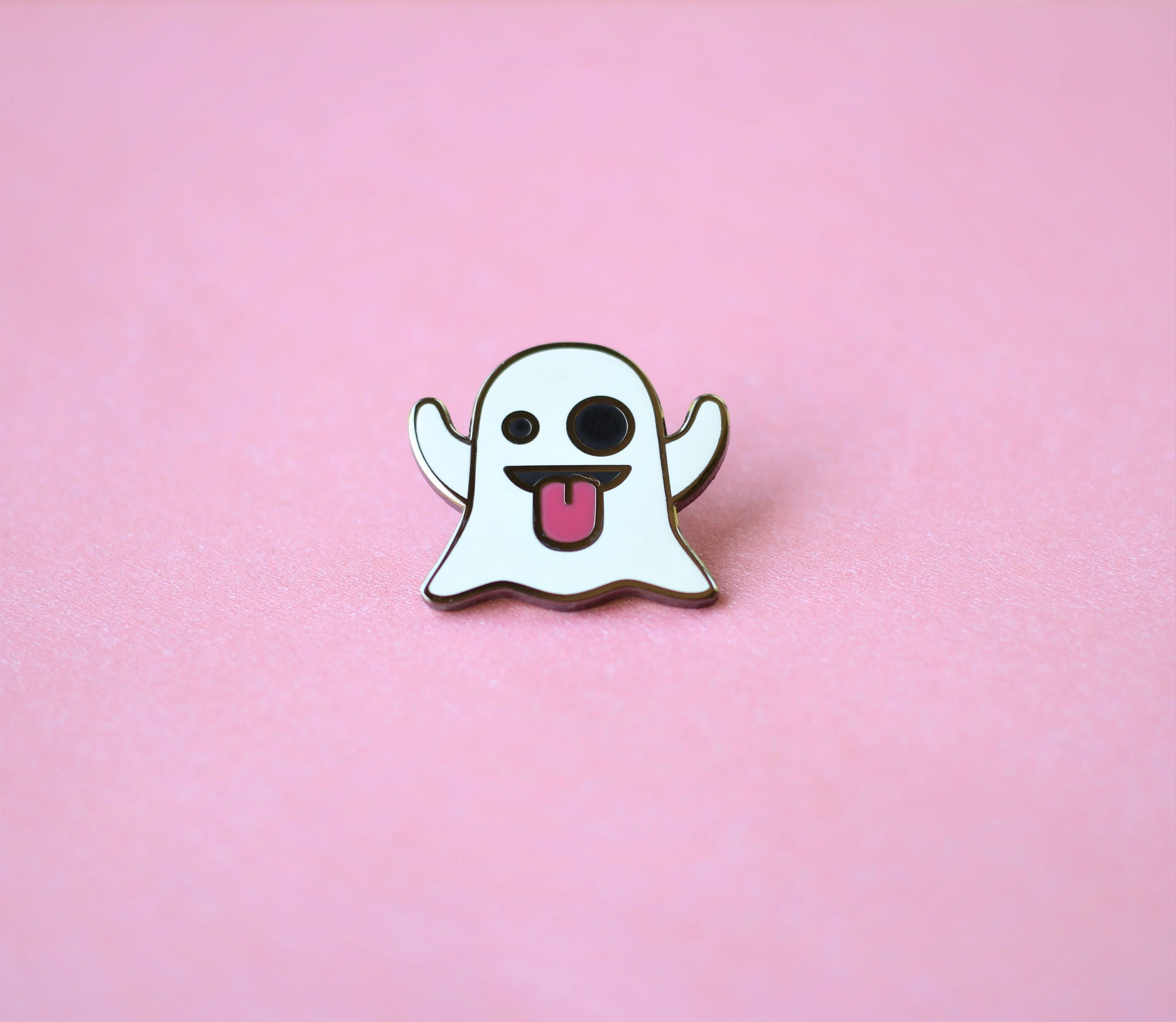 Ghost Emoji Horror / Halloween Enamel Pin for your Life