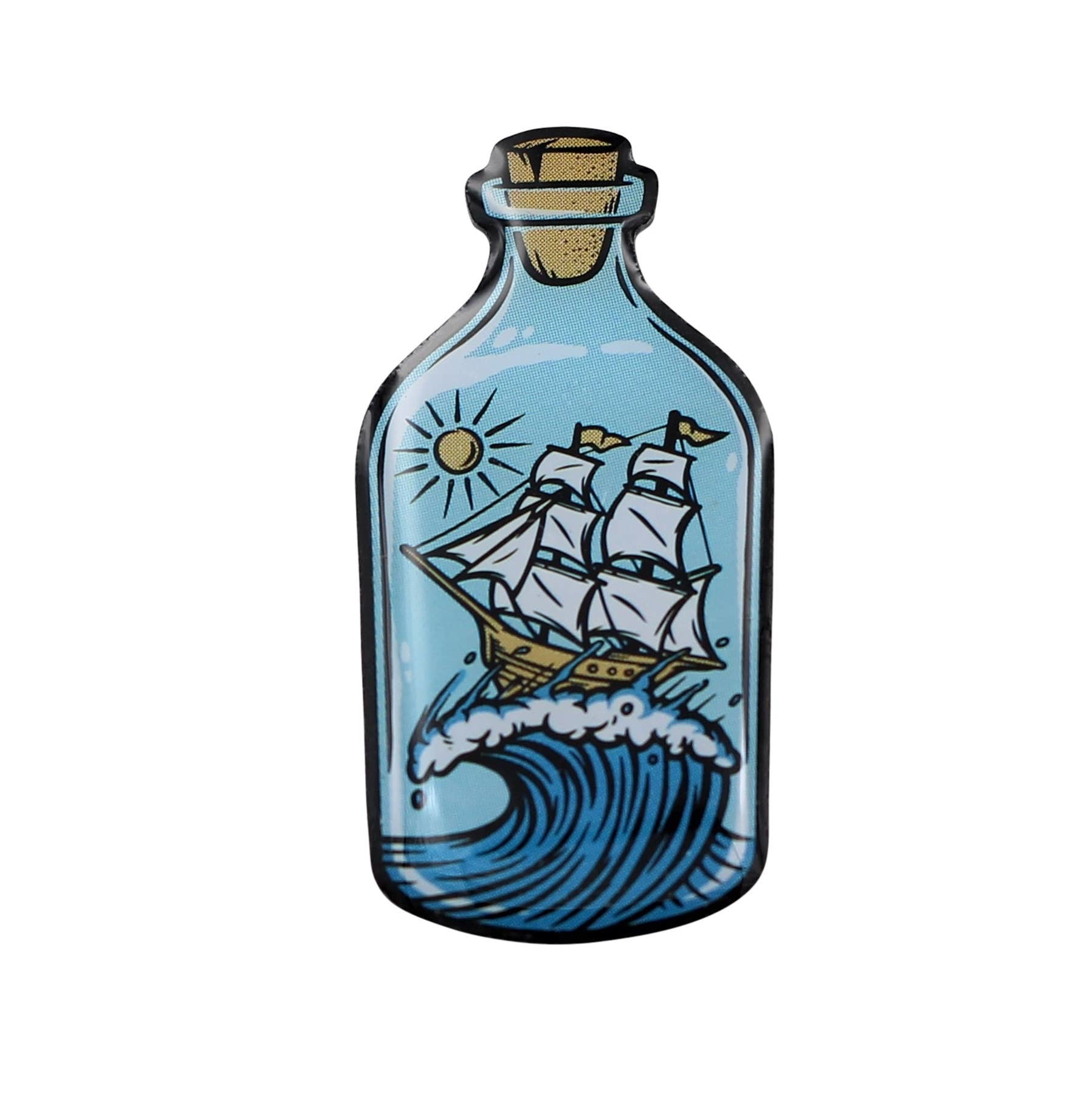 Ship in a Bottle - Sailing; Ocean Nautical Enamel Lapel Pin