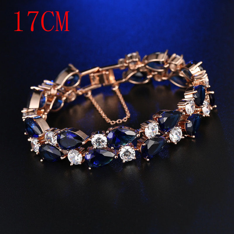 Mona Lisa Multicolor Cubic Zircon Bracelets Bangles Luxury Wedding Bracelets for Women Crystal Jewelry