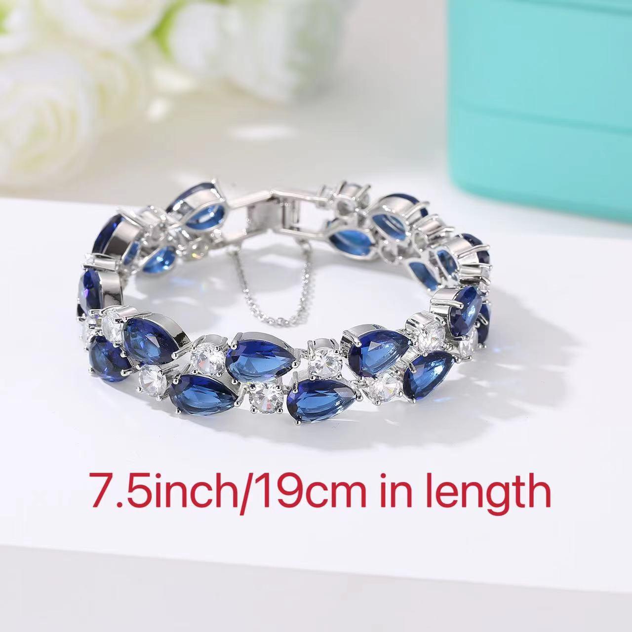 Mona Lisa Multicolor Cubic Zircon Bracelets Bangles Luxury Wedding Bracelets for Women Crystal Jewelry