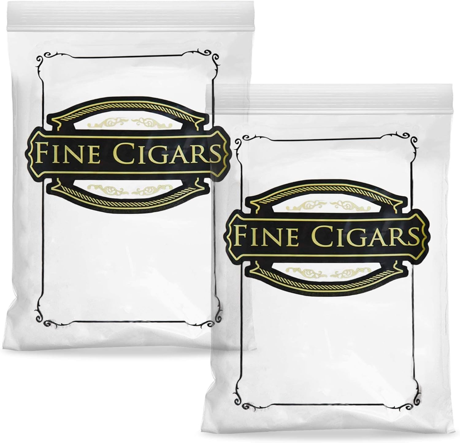 Polyethylene Cigar Bags 8 x 10; Clear Small Plastic Bags Zip Pack of 100; Small Zipper Bags Poly 8x10; Clear Plastic Zip Bags Small; Cigar Storage 2 M