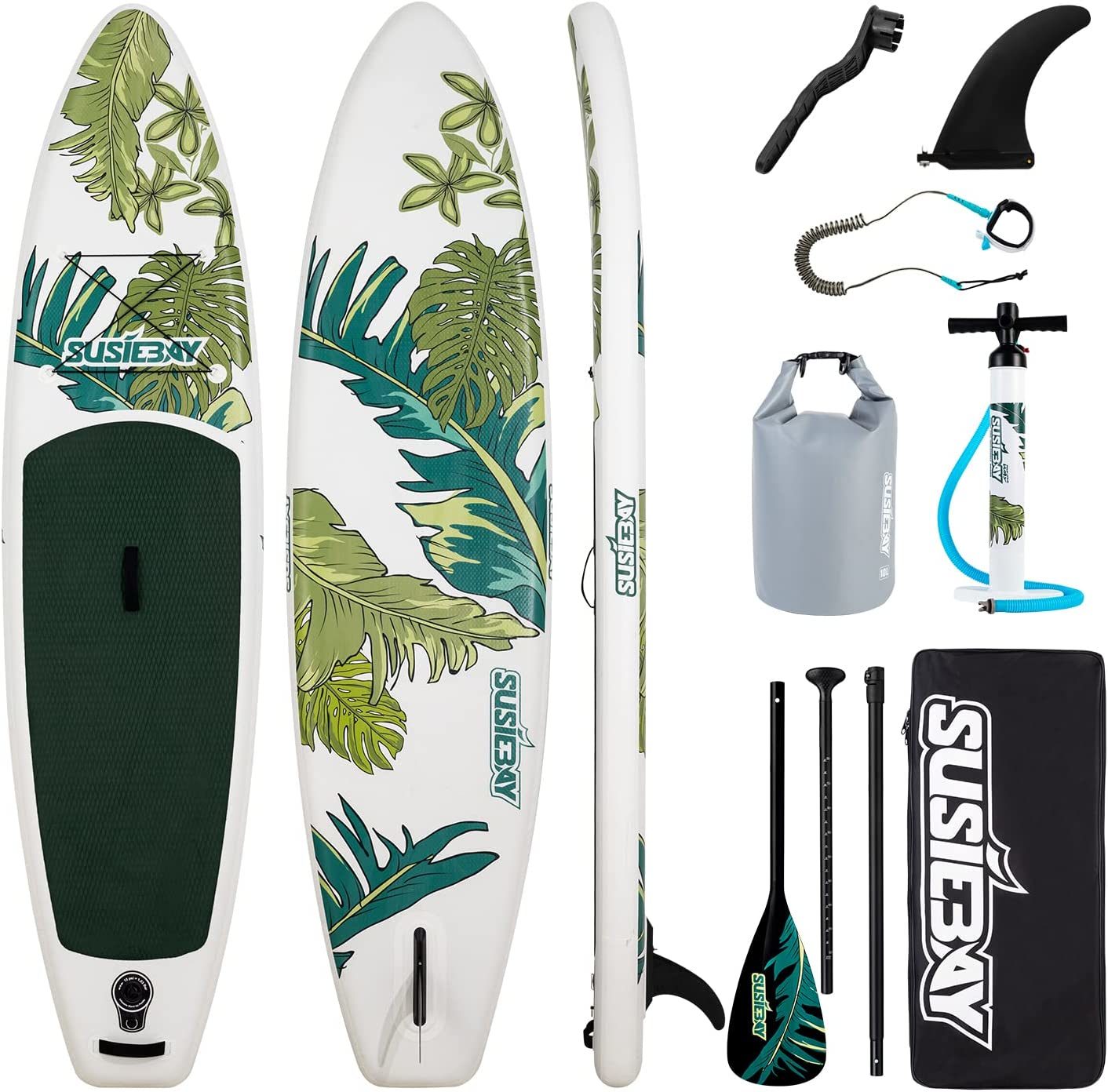 Susiebay Inflatable Paddle Board ;  11ft Stand UP Paddle Board Traveling Board ;  Sup Board