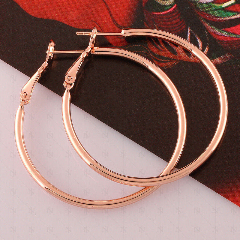 Fashion Polish Big Hoop Earring for Women Wedding Engagmenet Earrings Jewelry Accessories Gifts